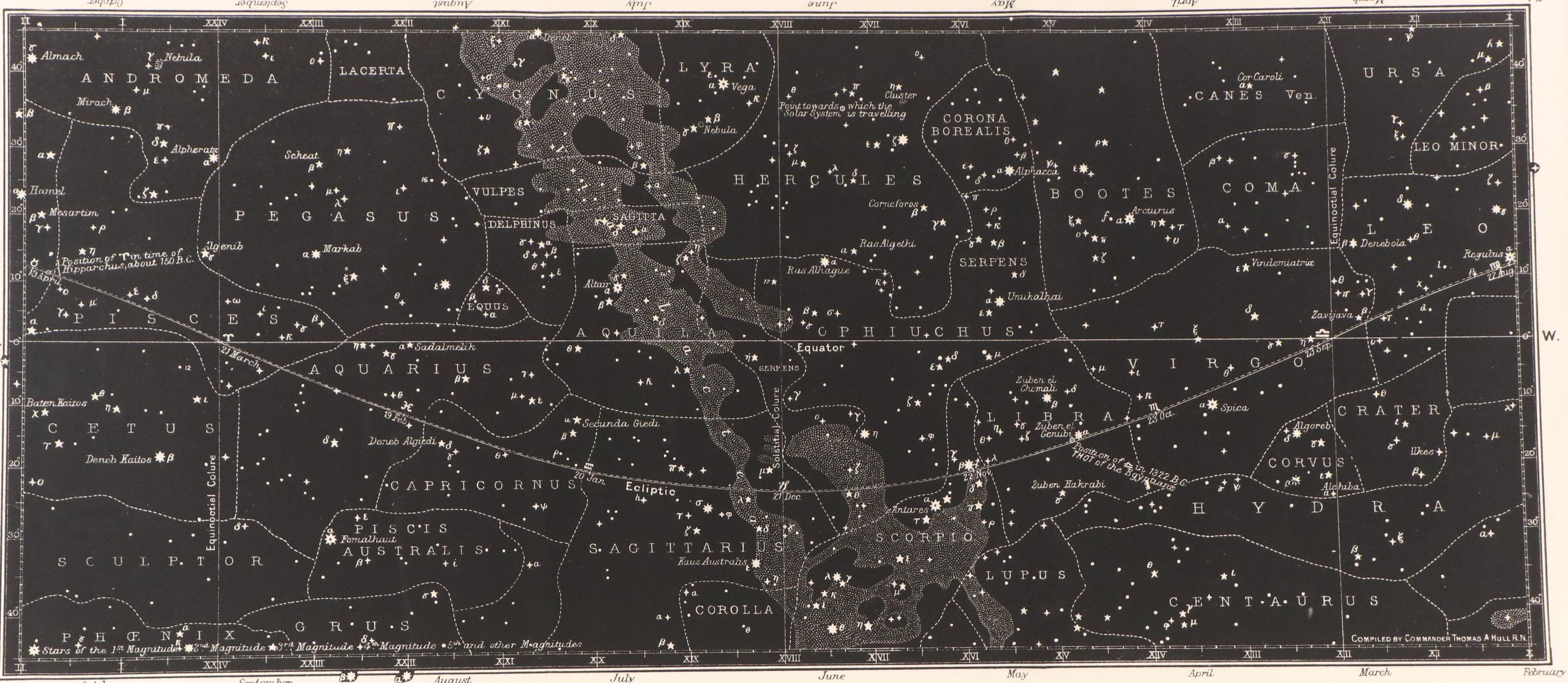 Giclée Map of the Southern Skies After Edward Stanford