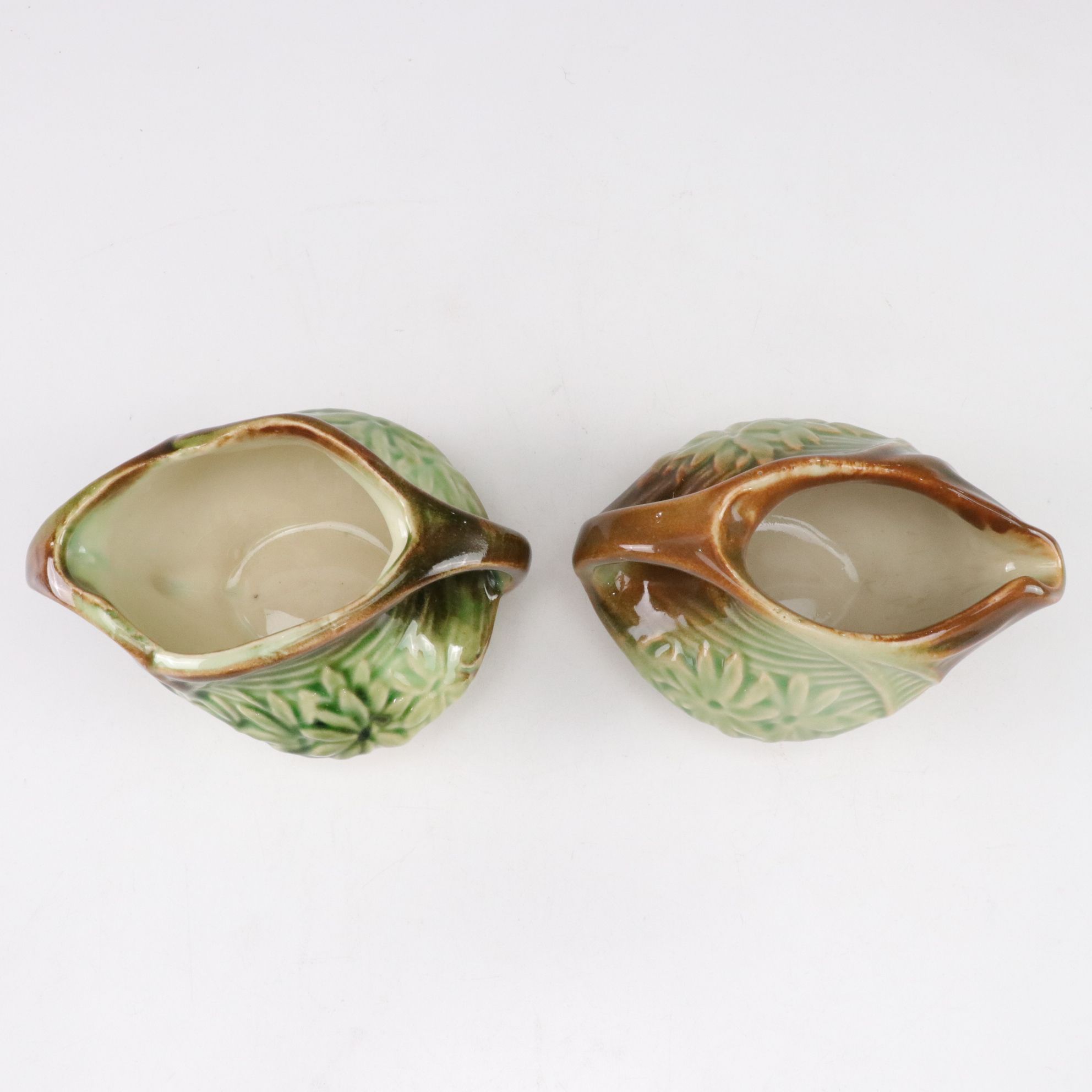 McCoy Pottery "Daisy" Teapot, Creamer, and Sugar Bowl