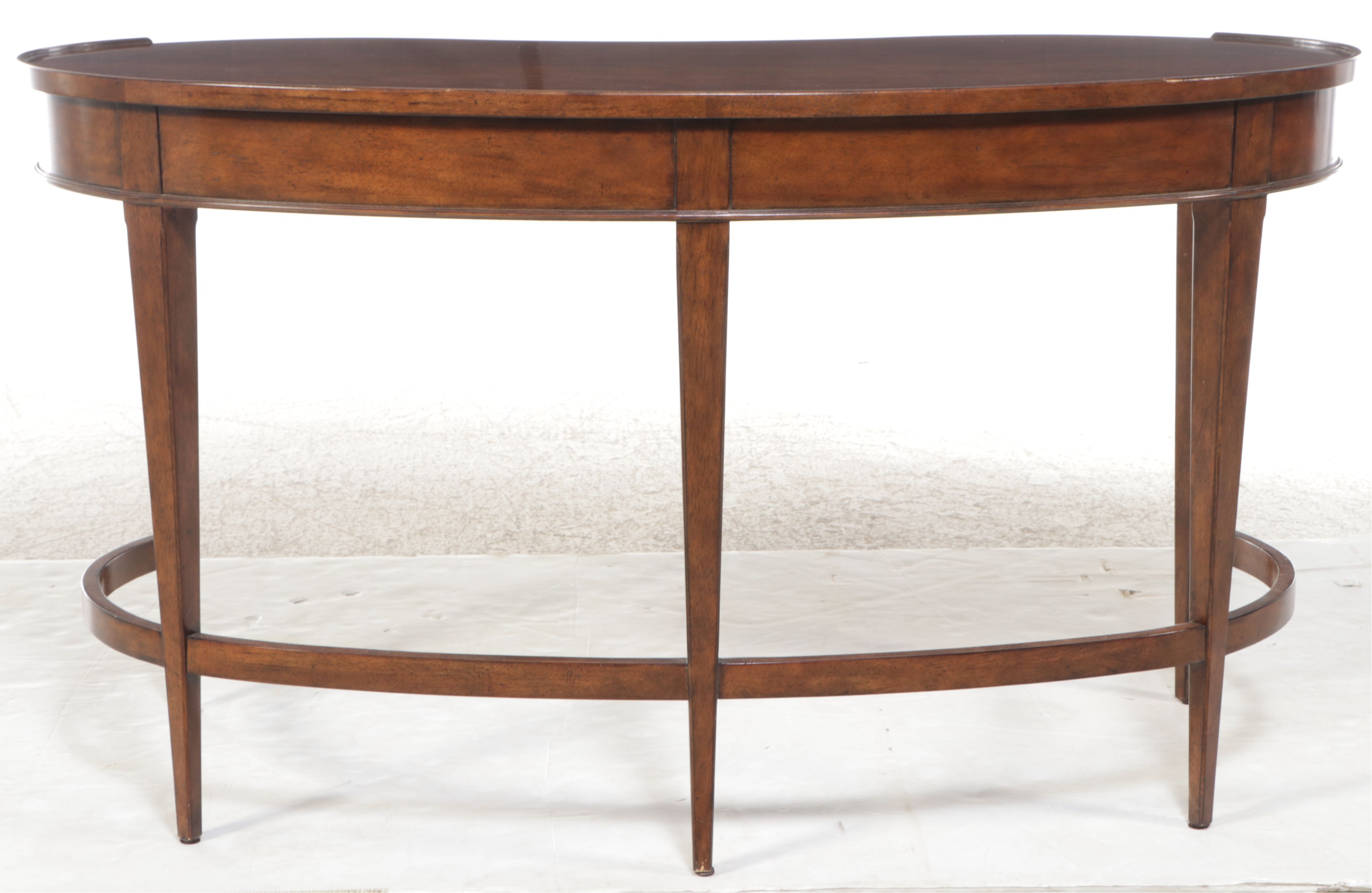 Woodbridge "Marseille" Mahogany Finish Kidney Desk