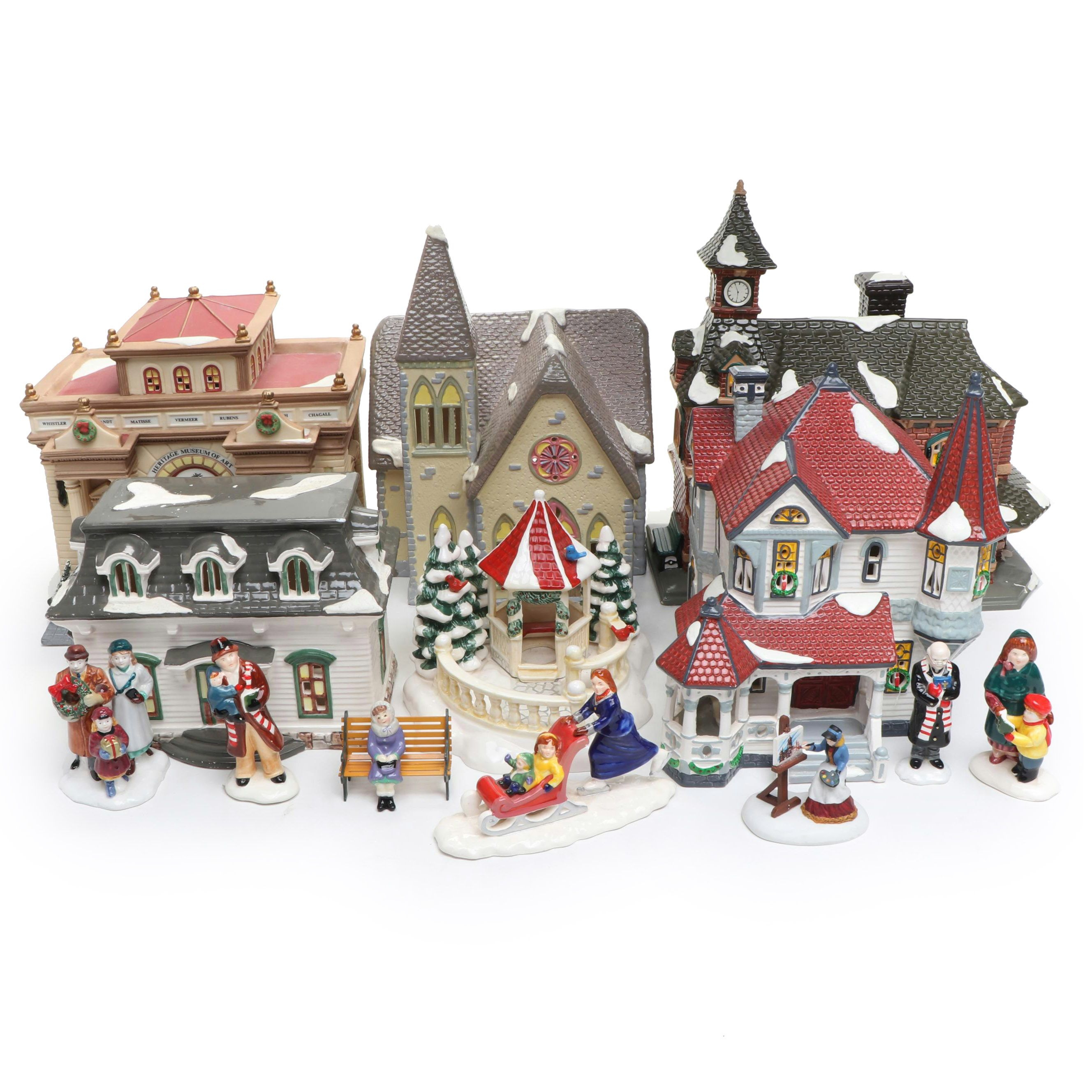 Department 56 Porcelain Christmas Village Featuring "Museum of Art" and More