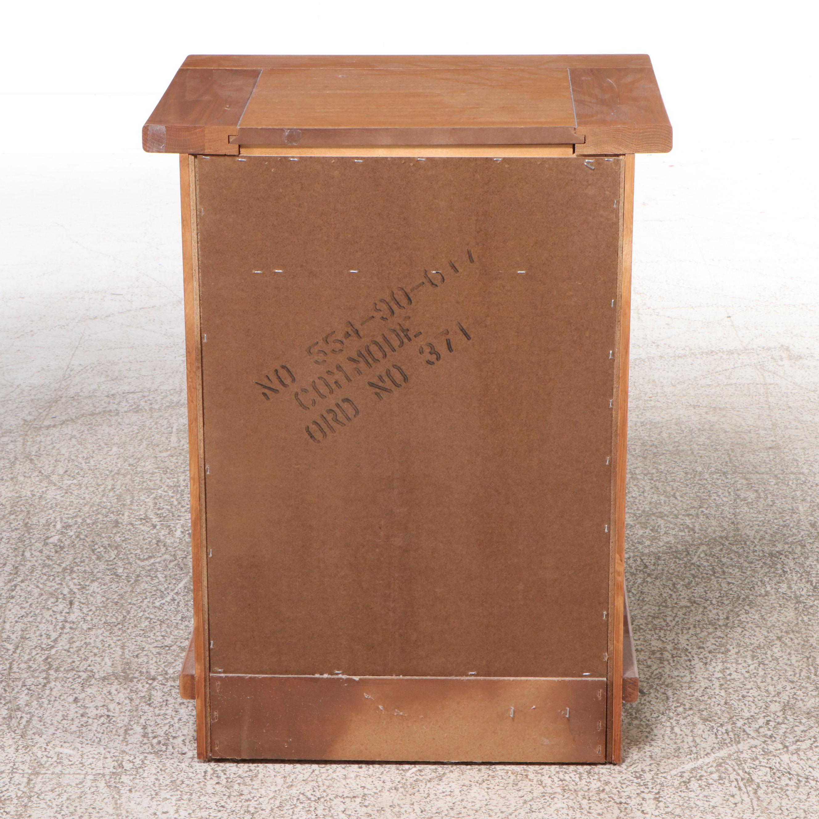 Arts & Crafts Style Oak Nightstands