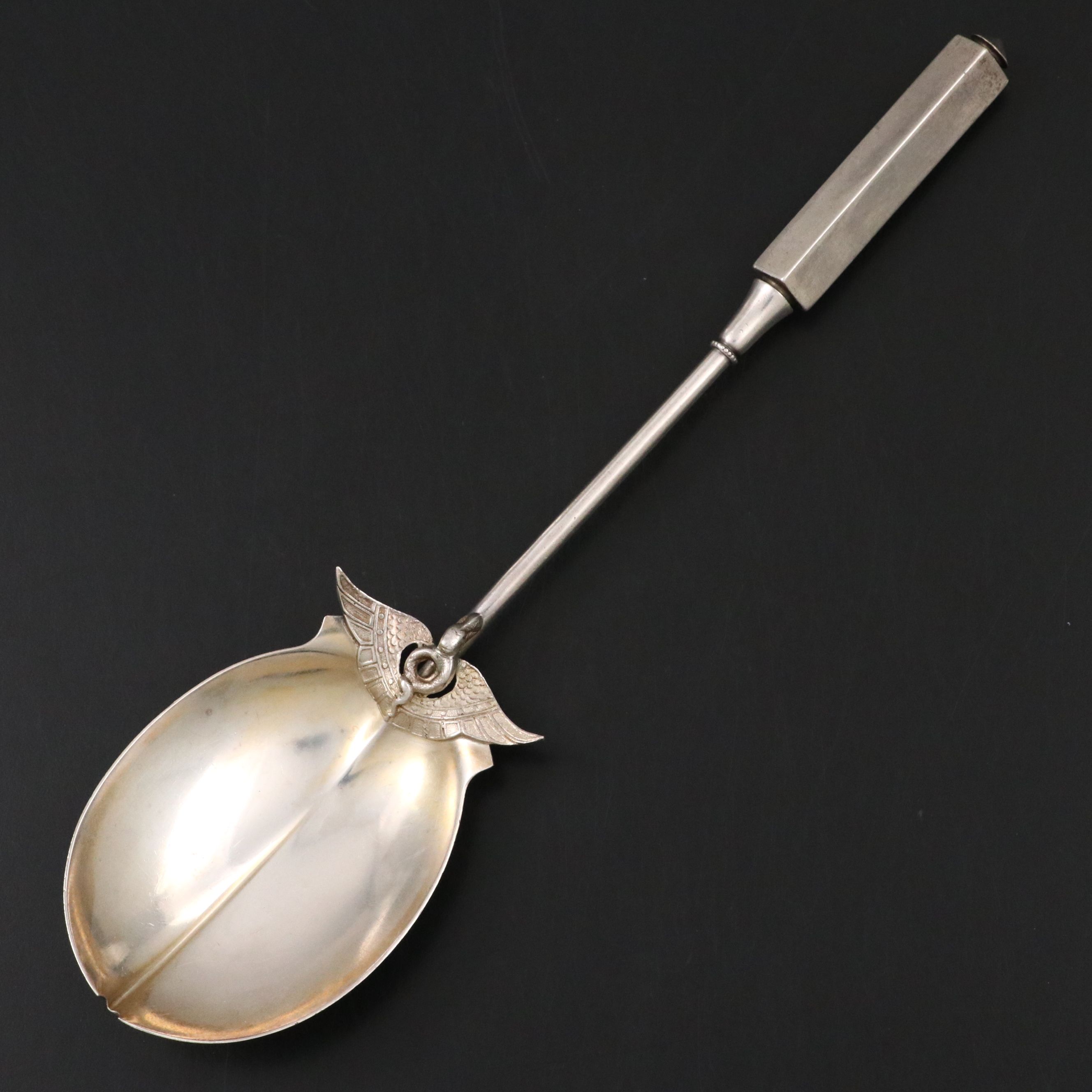 Gorham "Isis" Sterling Silver Serving Spoon, Late 19th Century