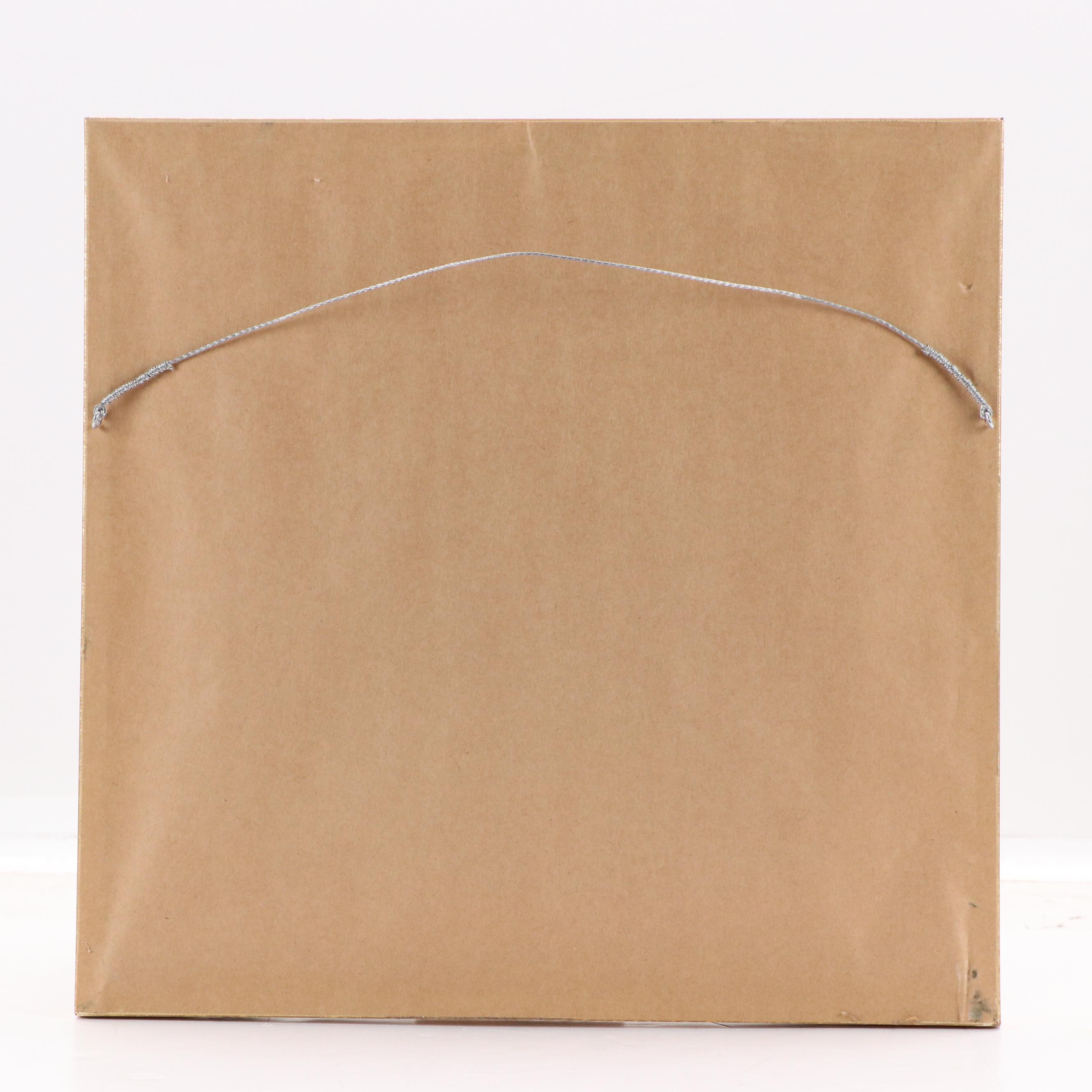 Early Victorian Floral Cross Stitch Panel in Frame, 1849