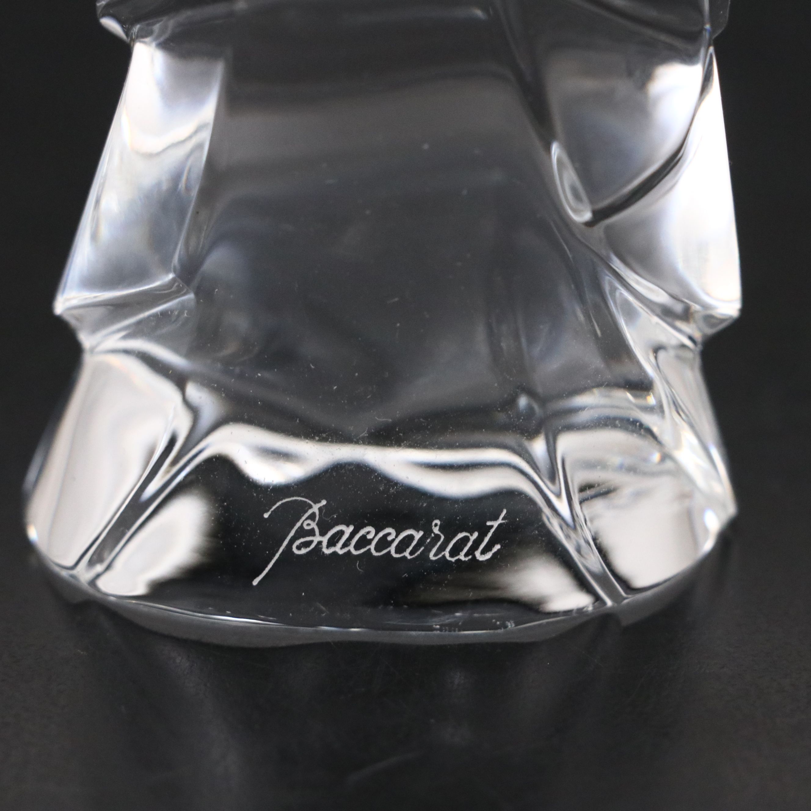 Baccarat "Angel with Arms Folded" Crystal Figurine