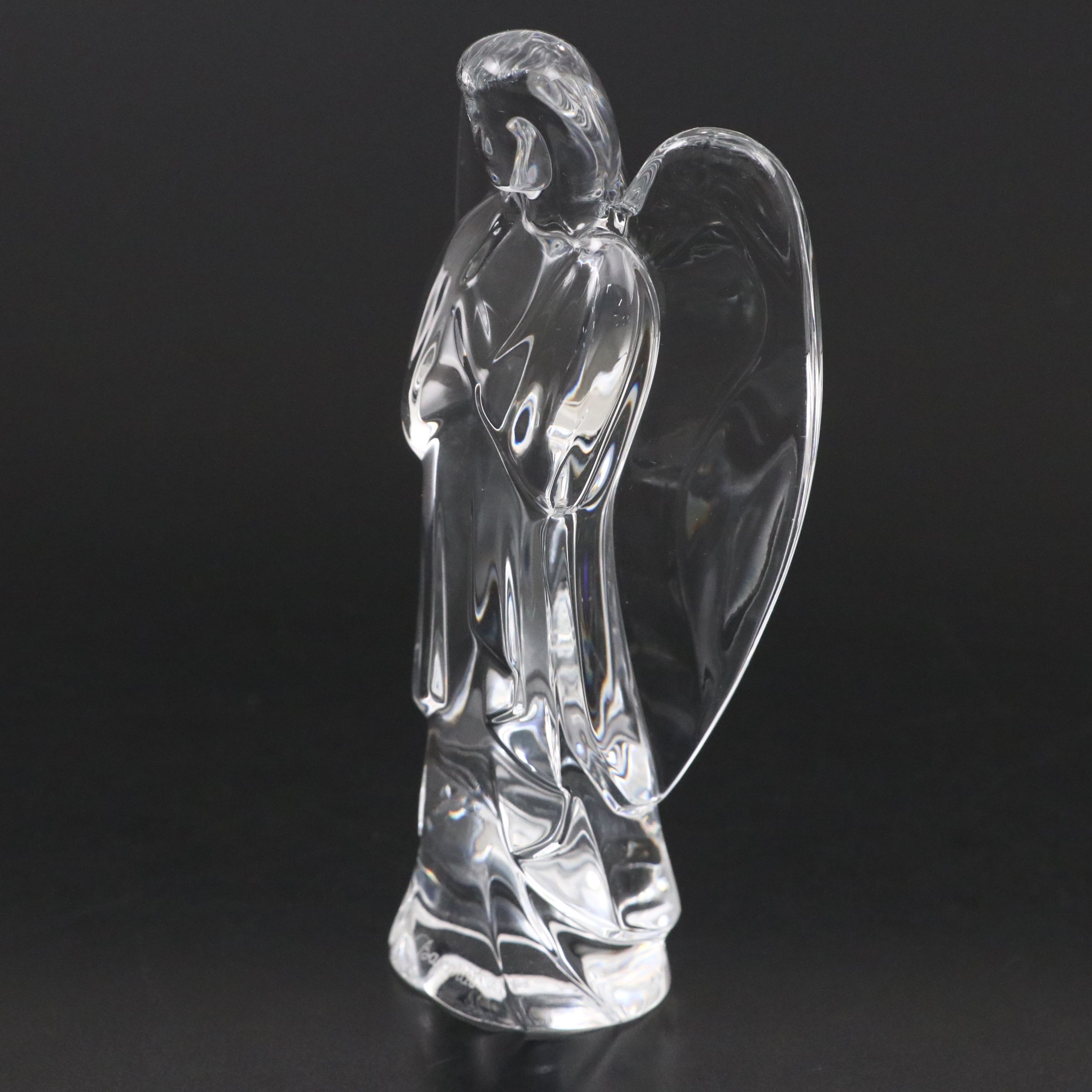 Baccarat "Angel with Arms Folded" Crystal Figurine