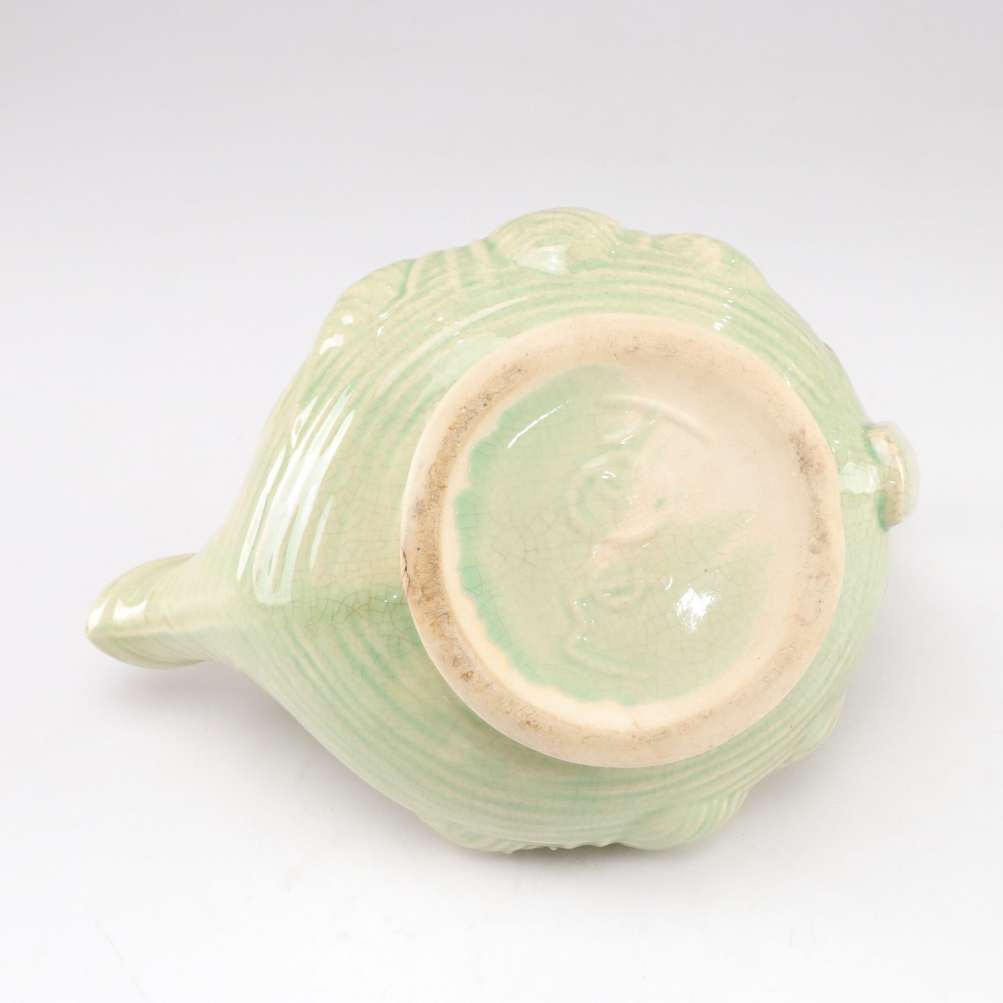 McCoy Pottery "Pine Cone" Ceramic Teapot, Creamer & Sugar Bowl