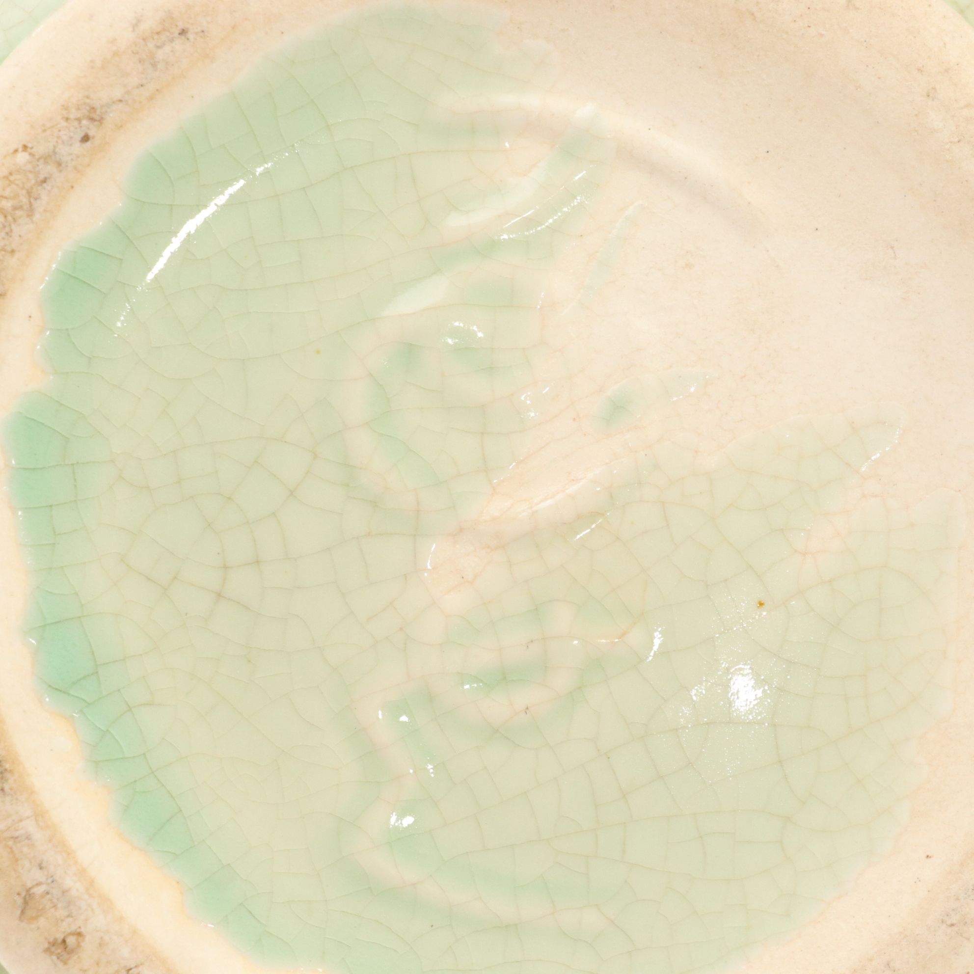 McCoy Pottery "Pine Cone" Ceramic Teapot, Creamer & Sugar Bowl