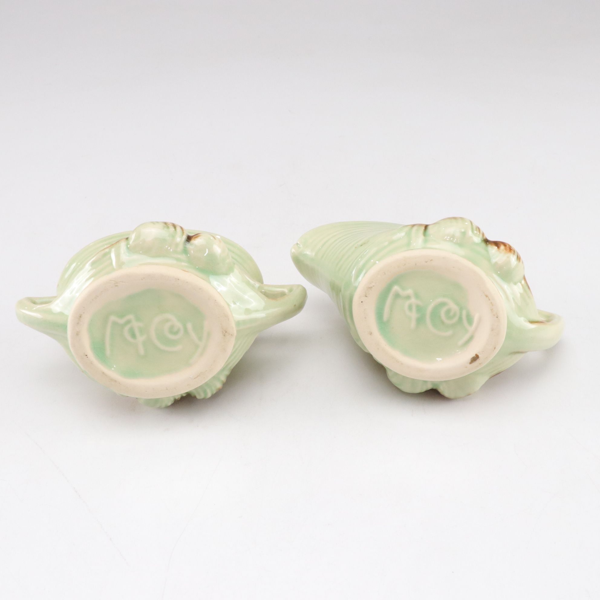 McCoy Pottery "Pine Cone" Ceramic Teapot, Creamer & Sugar Bowl