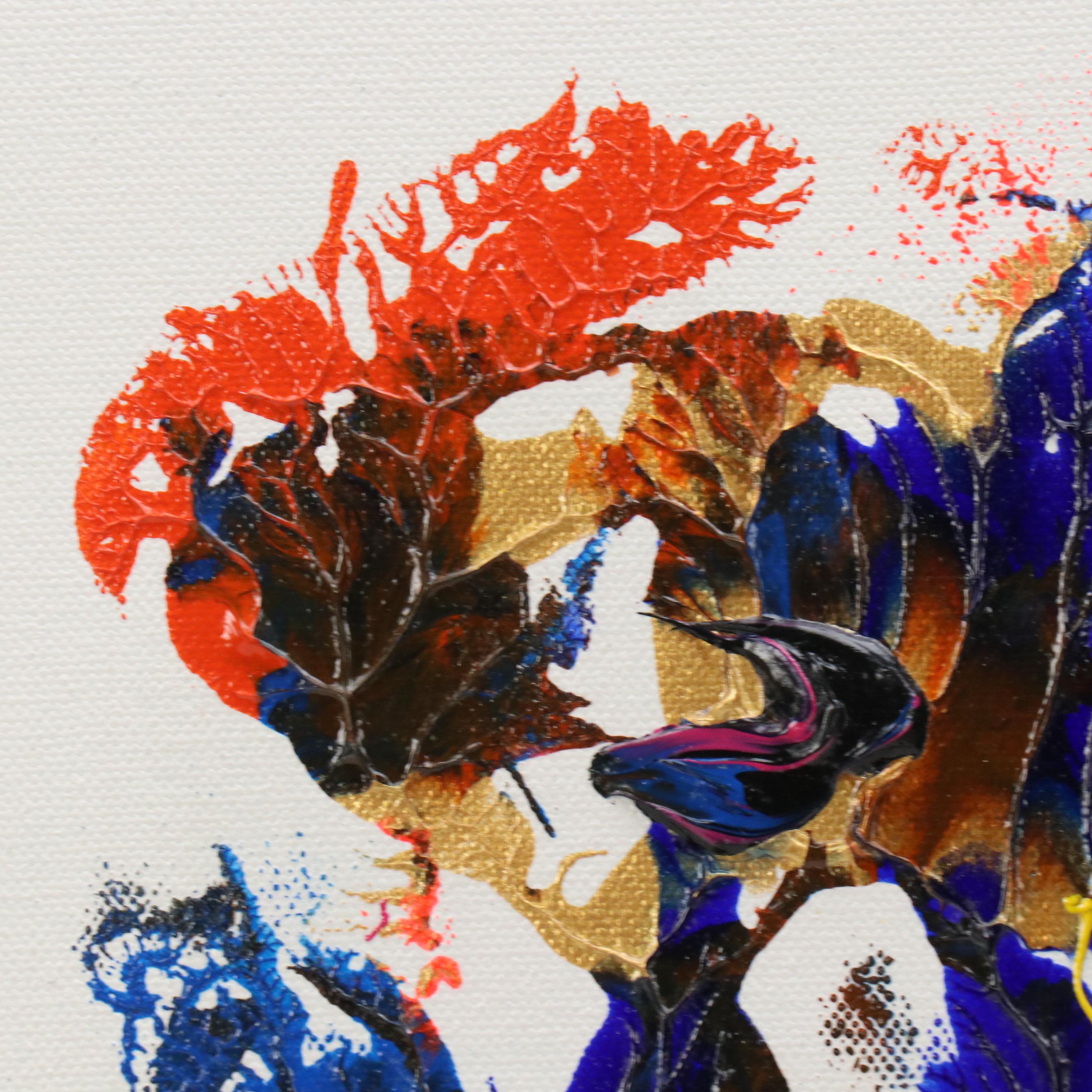 Robert R. Lackney Impasto Abstract Acrylic Painting "Joy Of The Hunt"