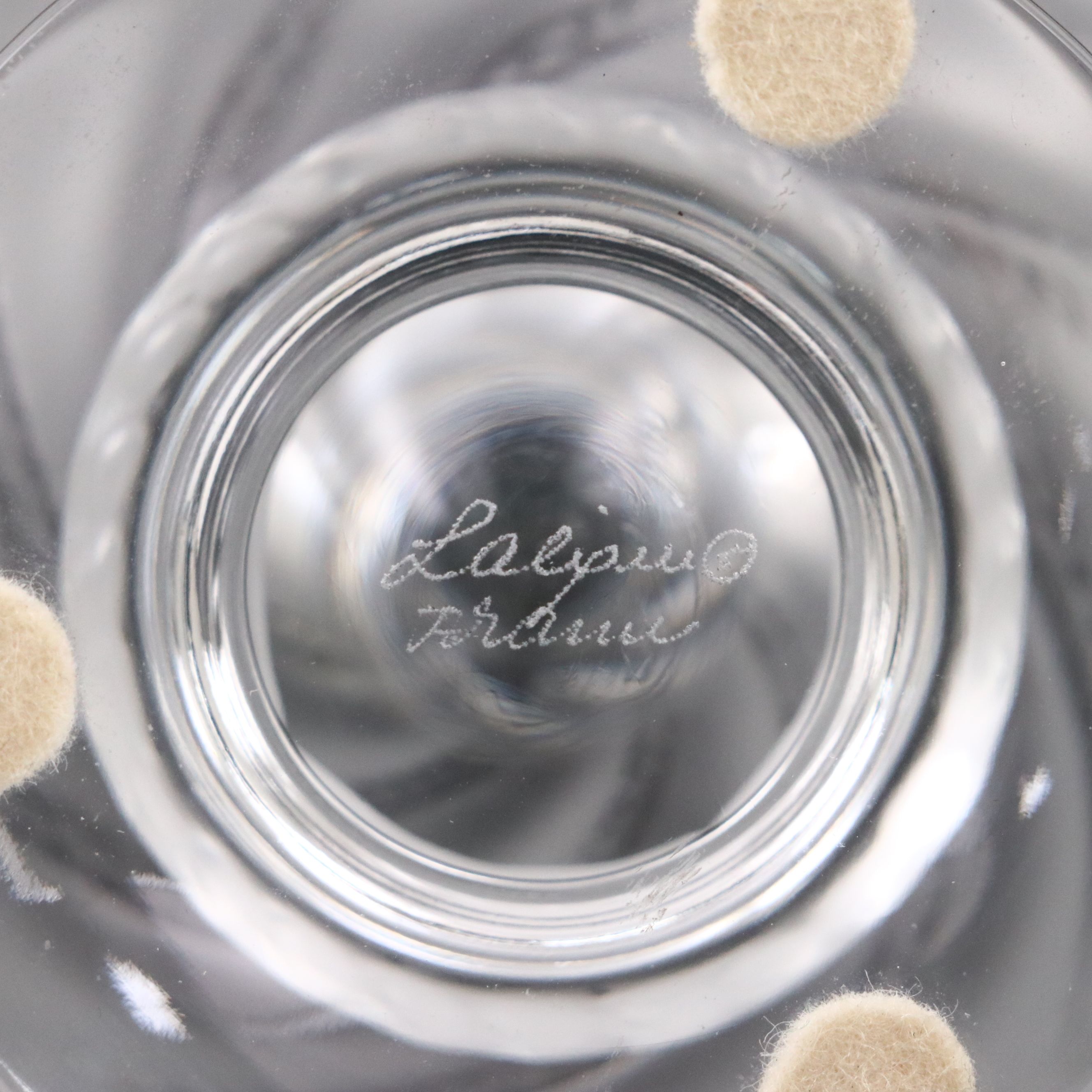 Lalique "Ermenonville" Frosted and Clear Crystal Vase