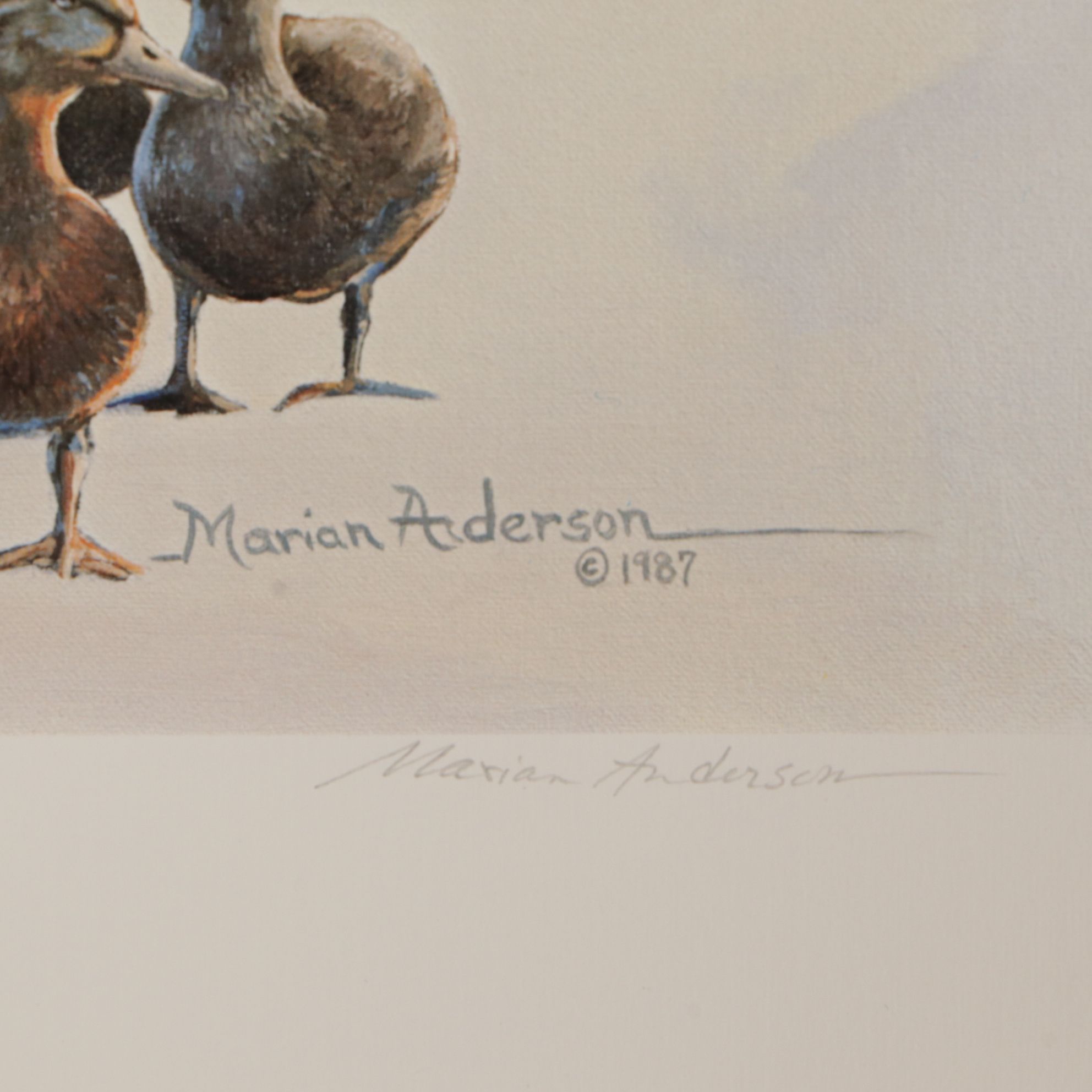 Marian Anderson "Dorothy" Offset Lithograph, 1988