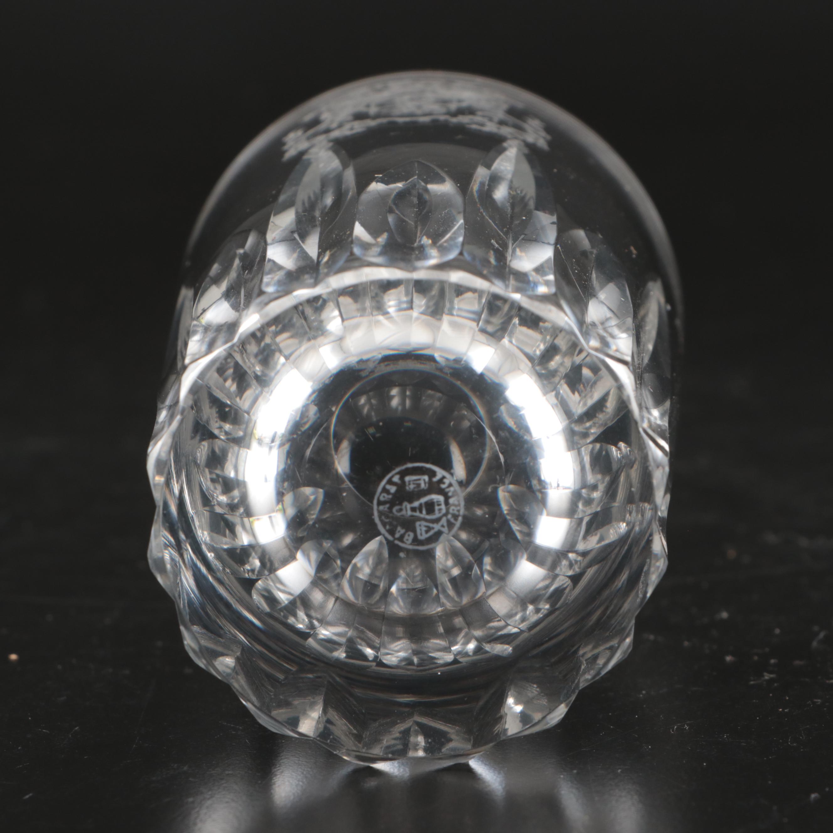 Baccarat Crystal Double old Fashioned Glasses