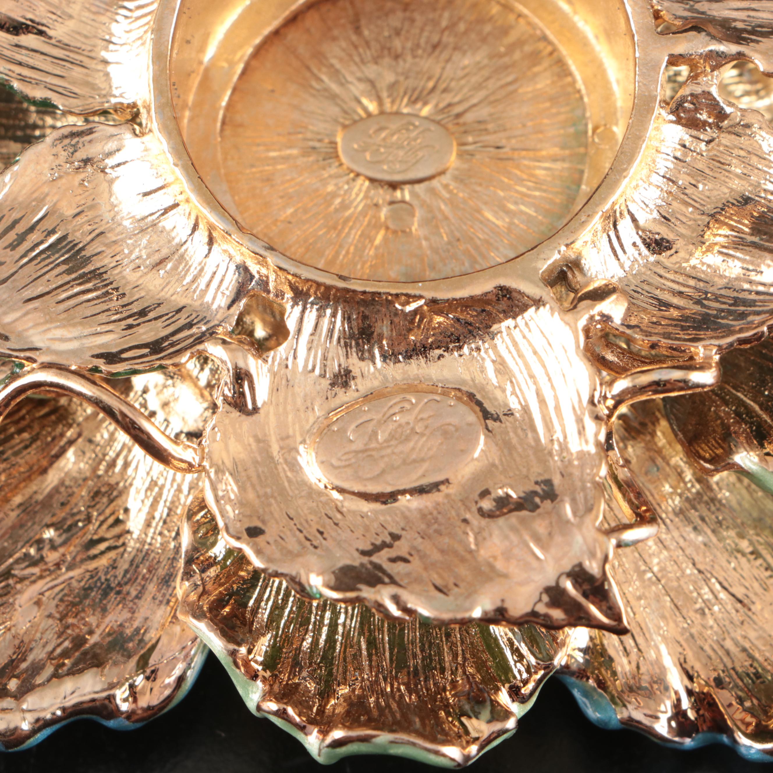 Kirks Folly Enamel Fairy Candle Holder with Candle