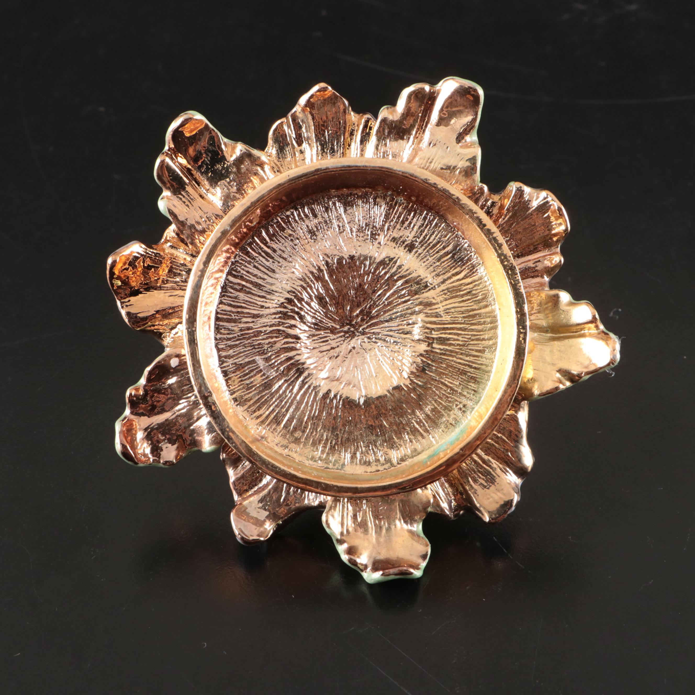 Kirks Folly Enamel Fairy Candle Holder with Candle