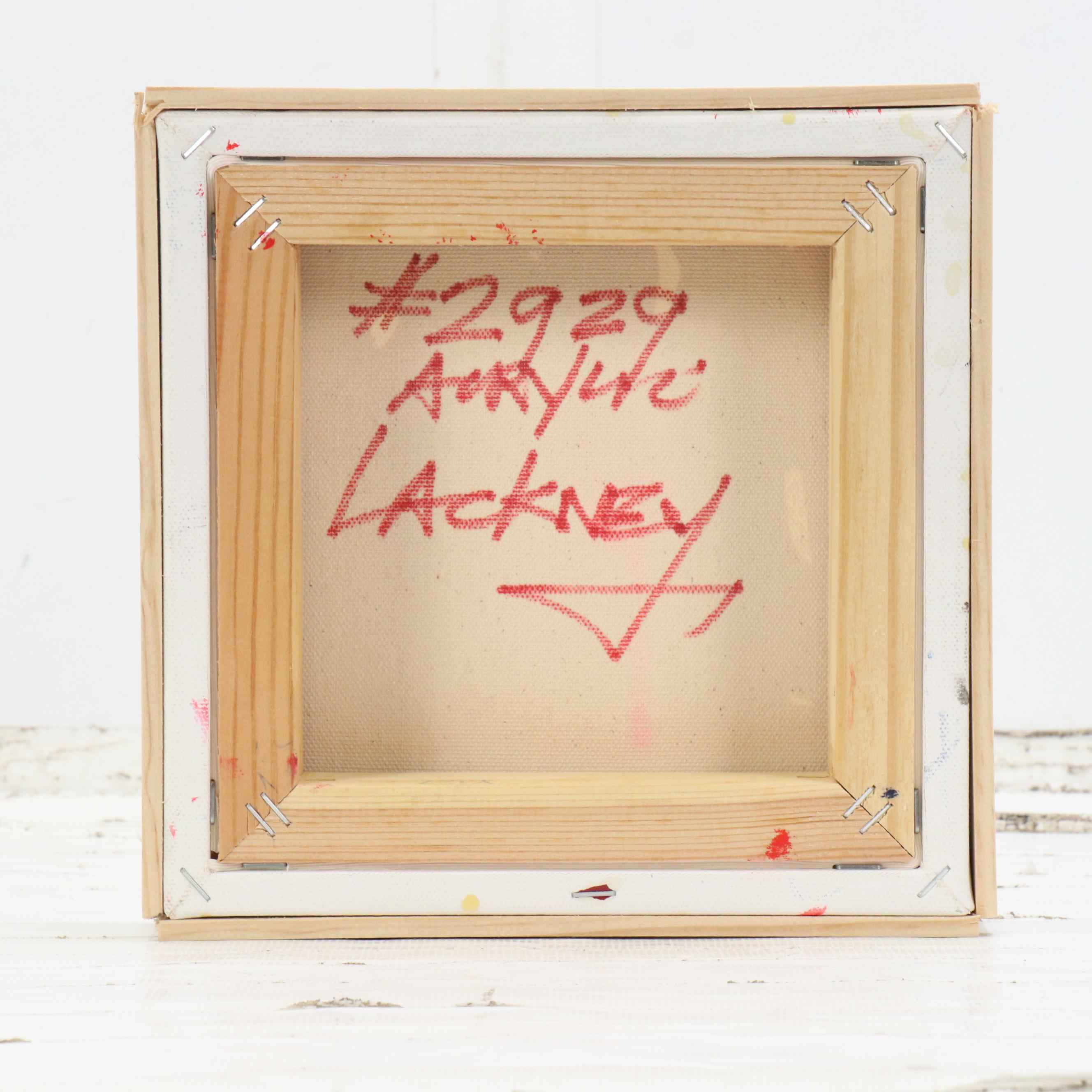 Robert R. Lackney Impasto Abstract Acrylic Painting, 21st Century