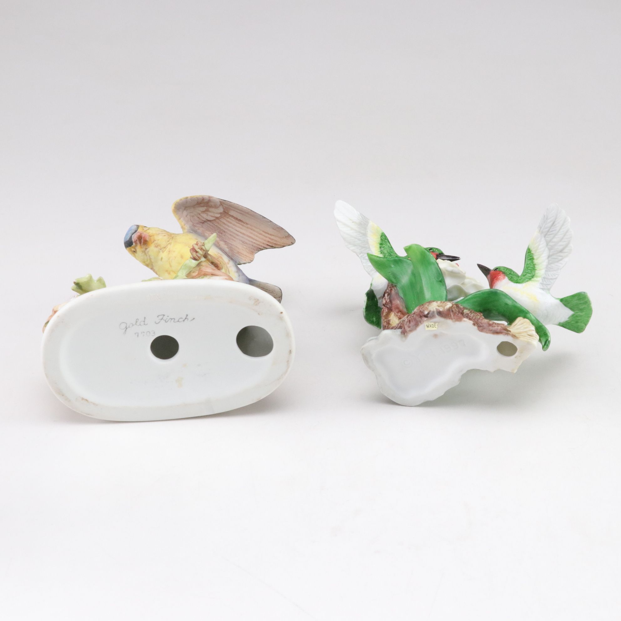 Lefton China, Andrea by Sadek and Other Bisque Porcelain Bird Figurines