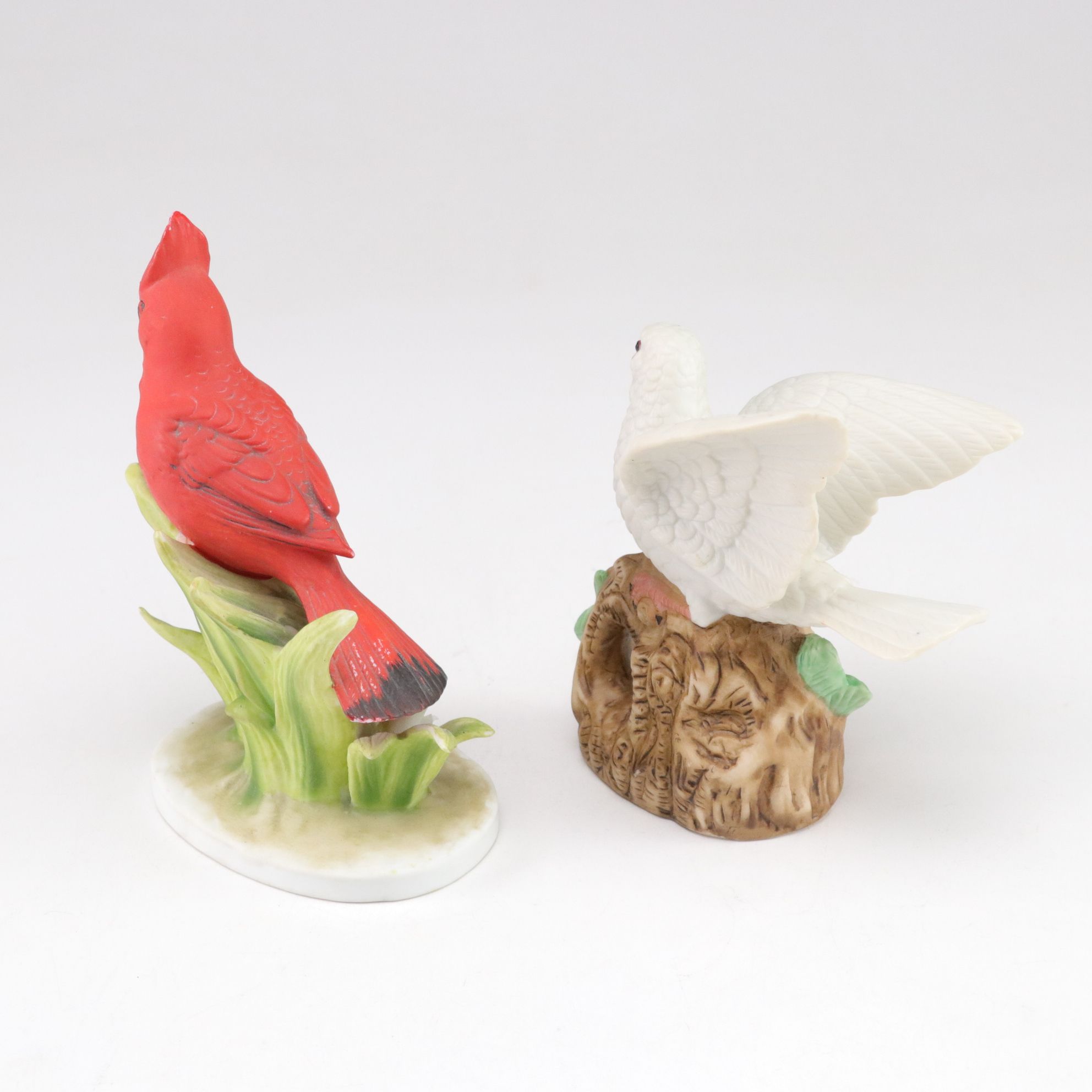 Lefton China, Andrea by Sadek and Other Bisque Porcelain Bird Figurines