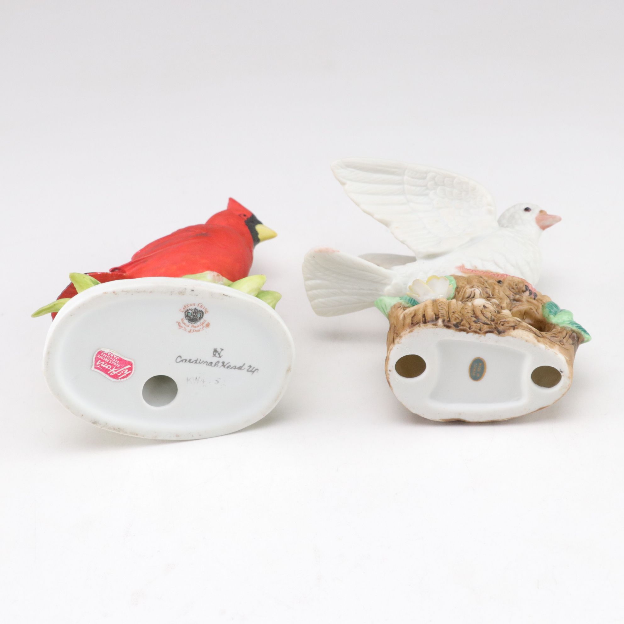 Lefton China, Andrea by Sadek and Other Bisque Porcelain Bird Figurines