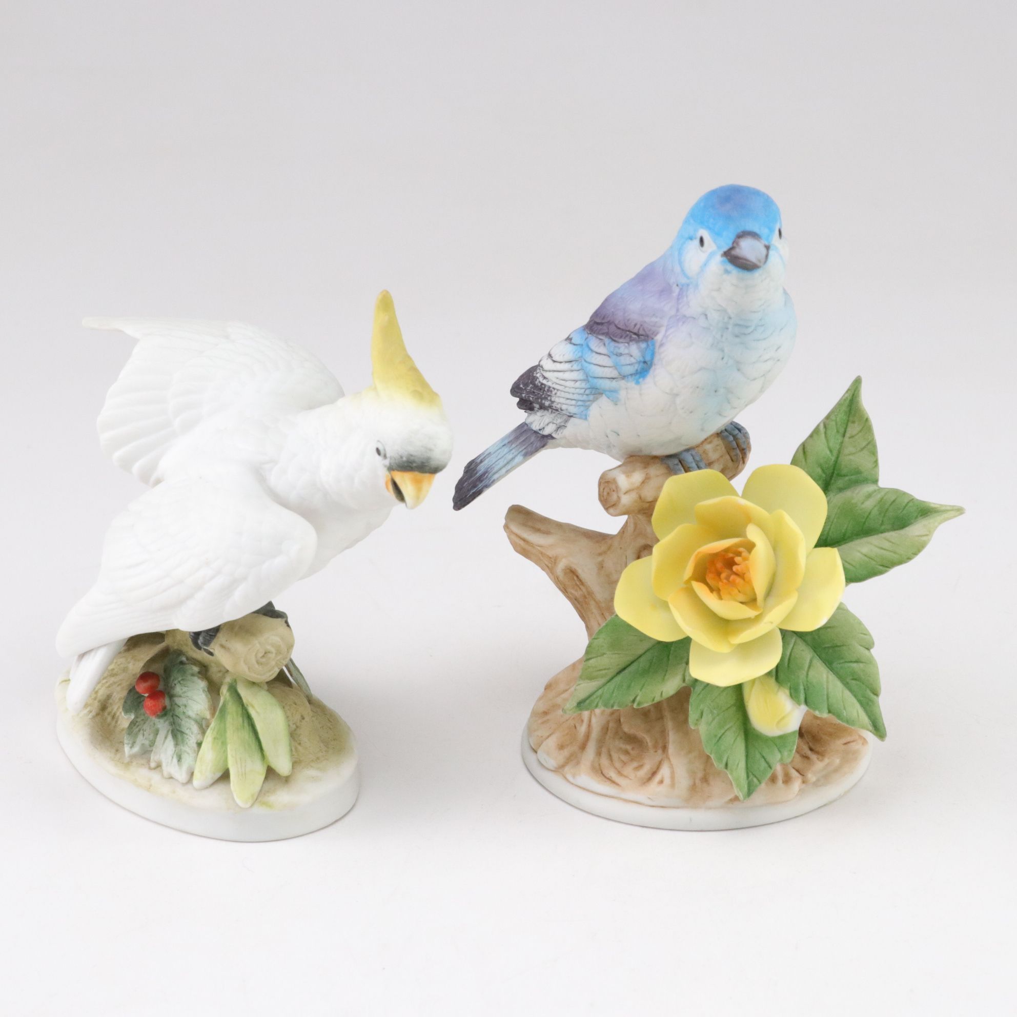 Lefton China, Andrea by Sadek and Other Bisque Porcelain Bird Figurines