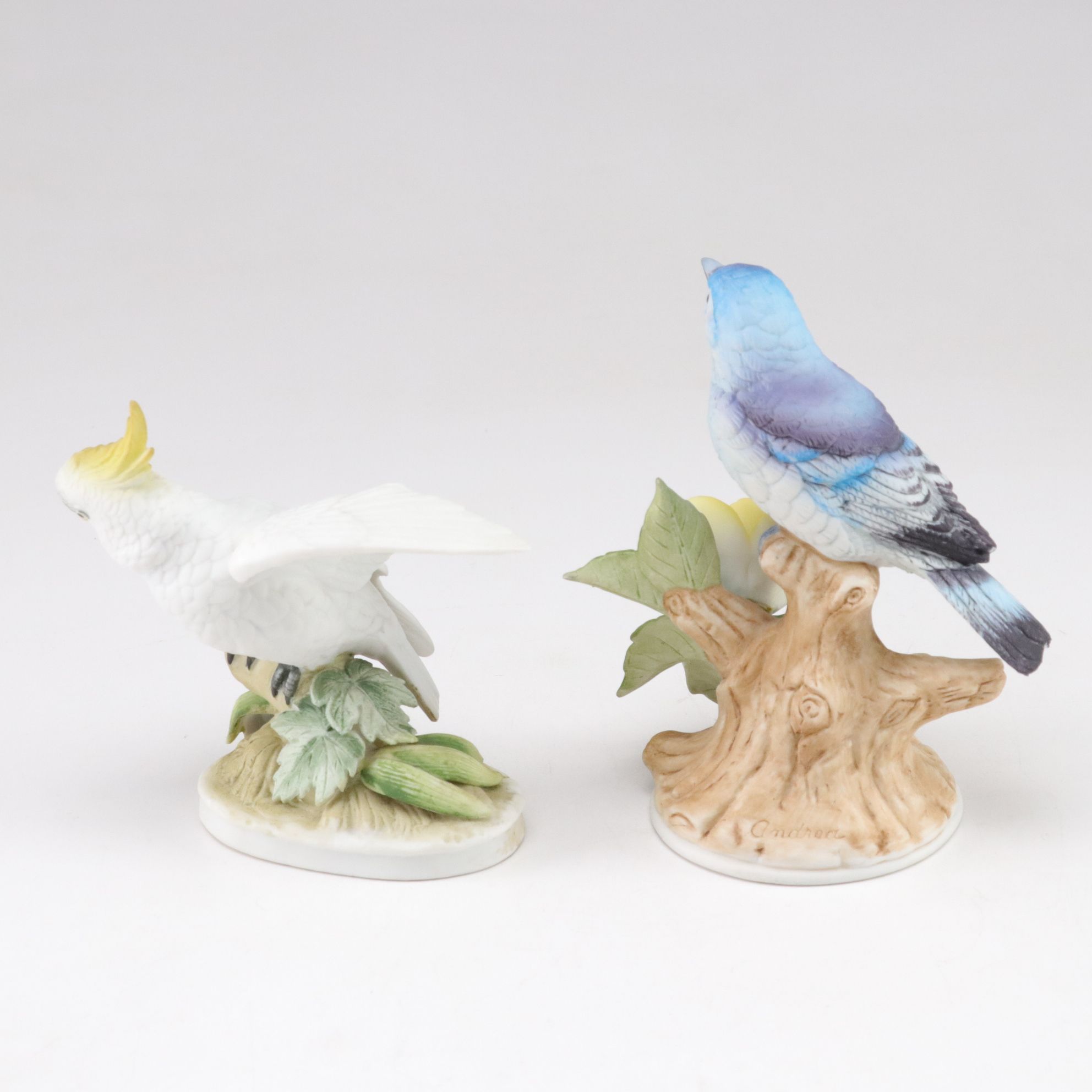 Lefton China, Andrea by Sadek and Other Bisque Porcelain Bird Figurines