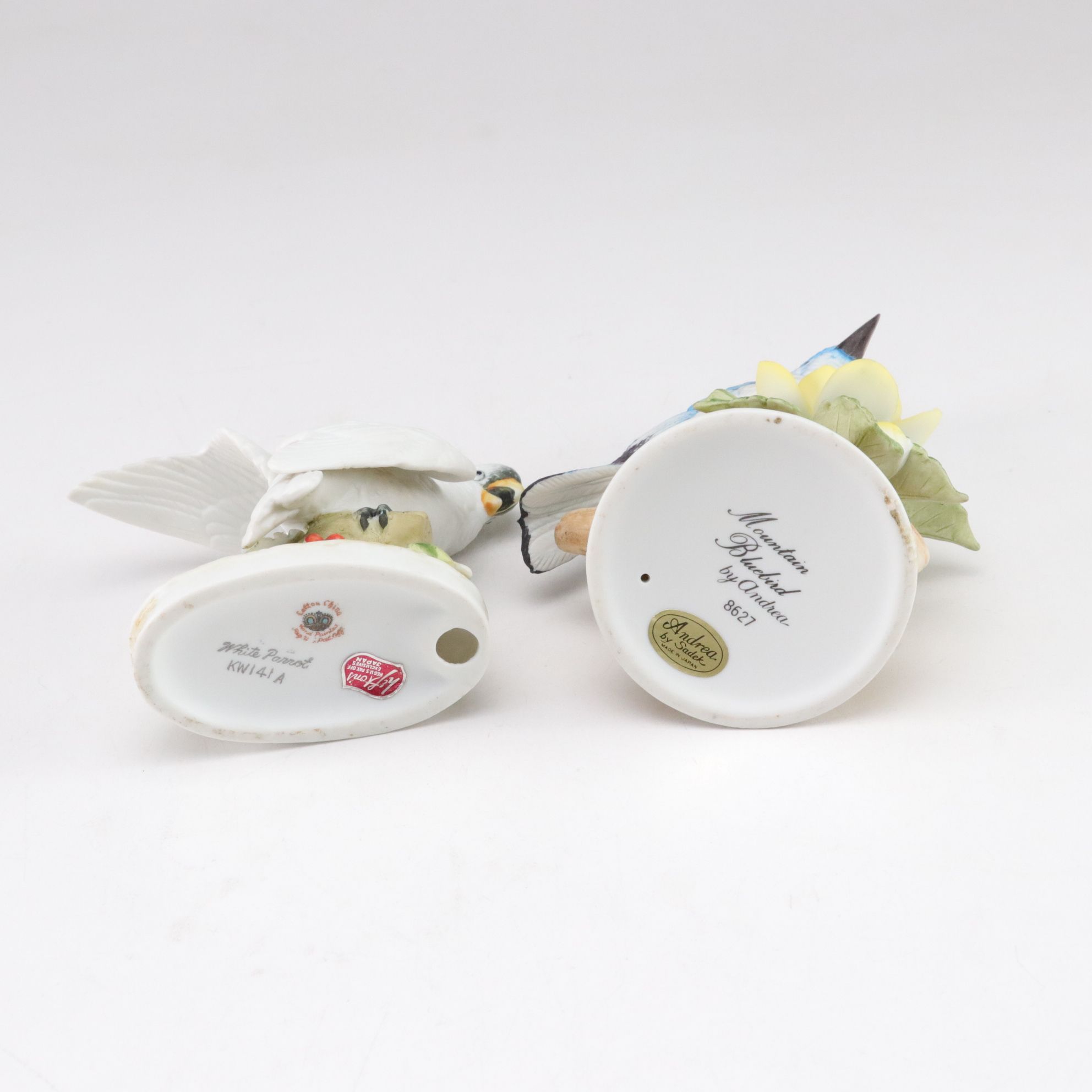 Lefton China, Andrea by Sadek and Other Bisque Porcelain Bird Figurines