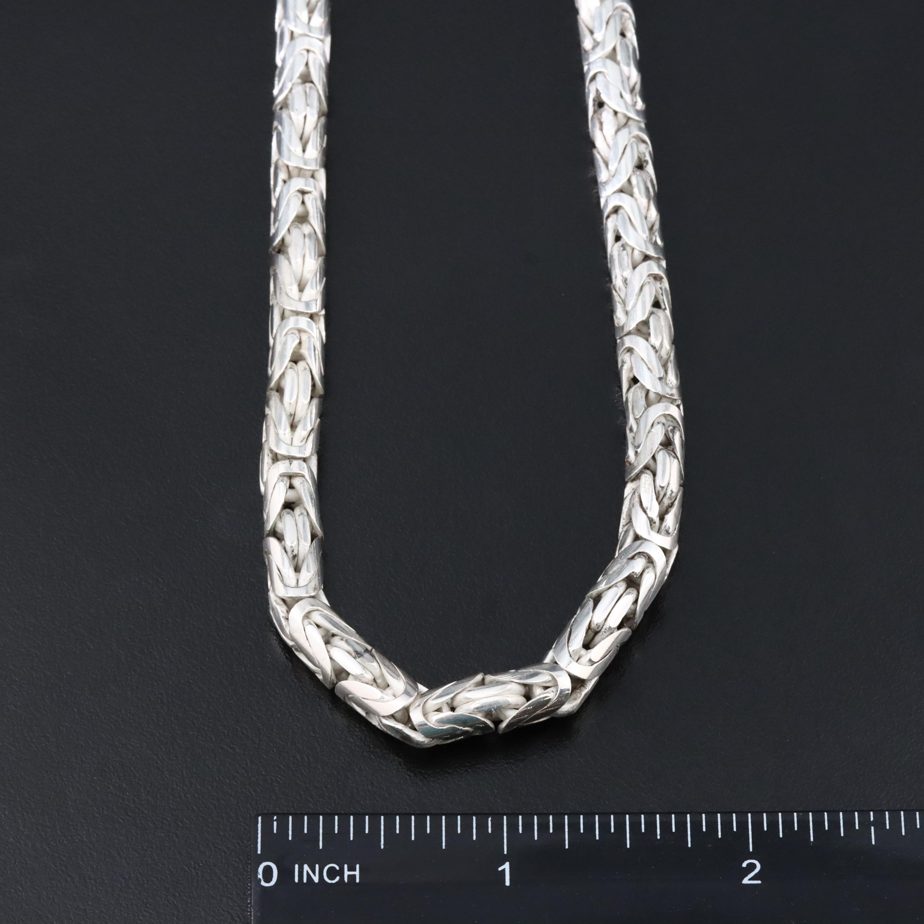 Sterling Byzantine Chain Necklace