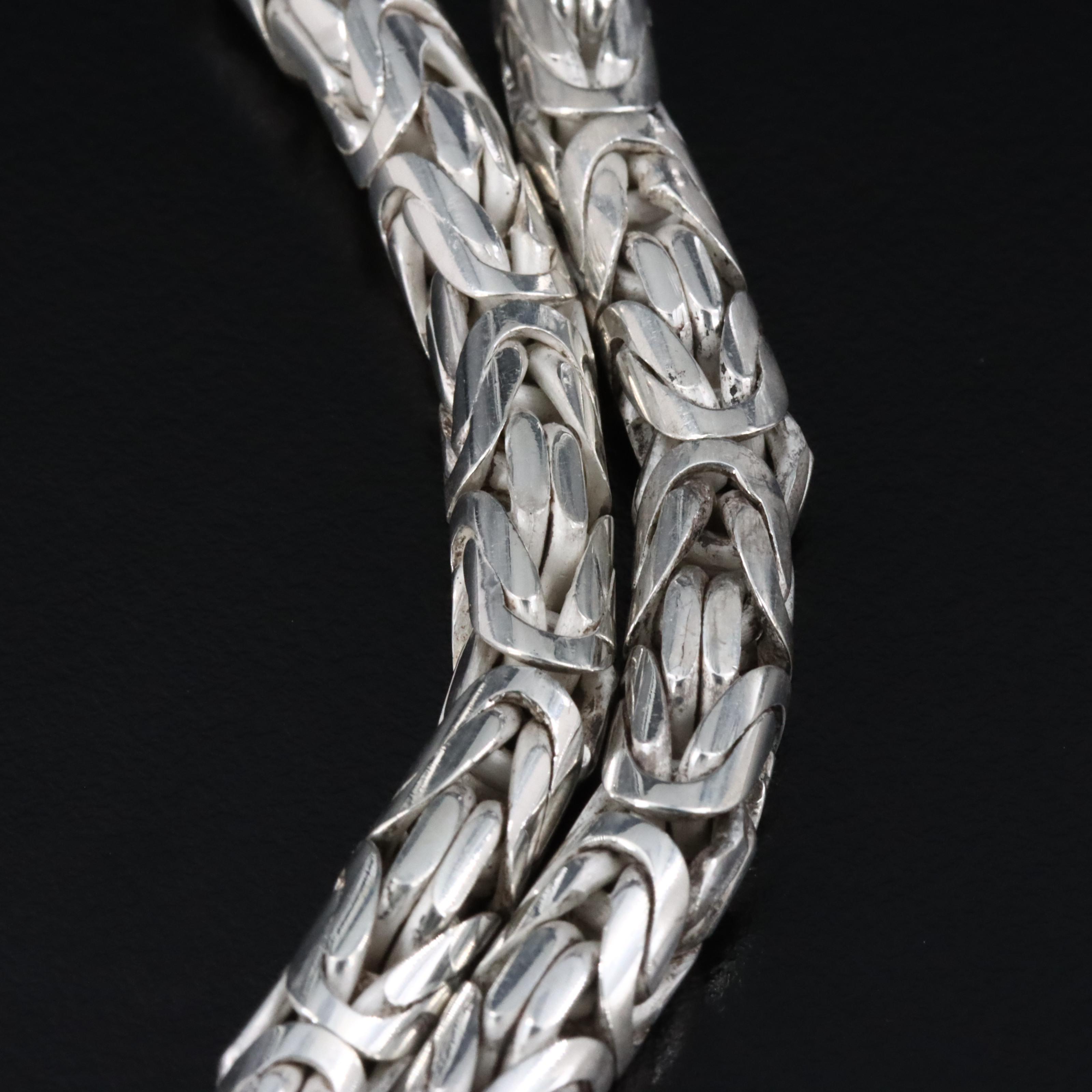 Sterling Byzantine Chain Necklace