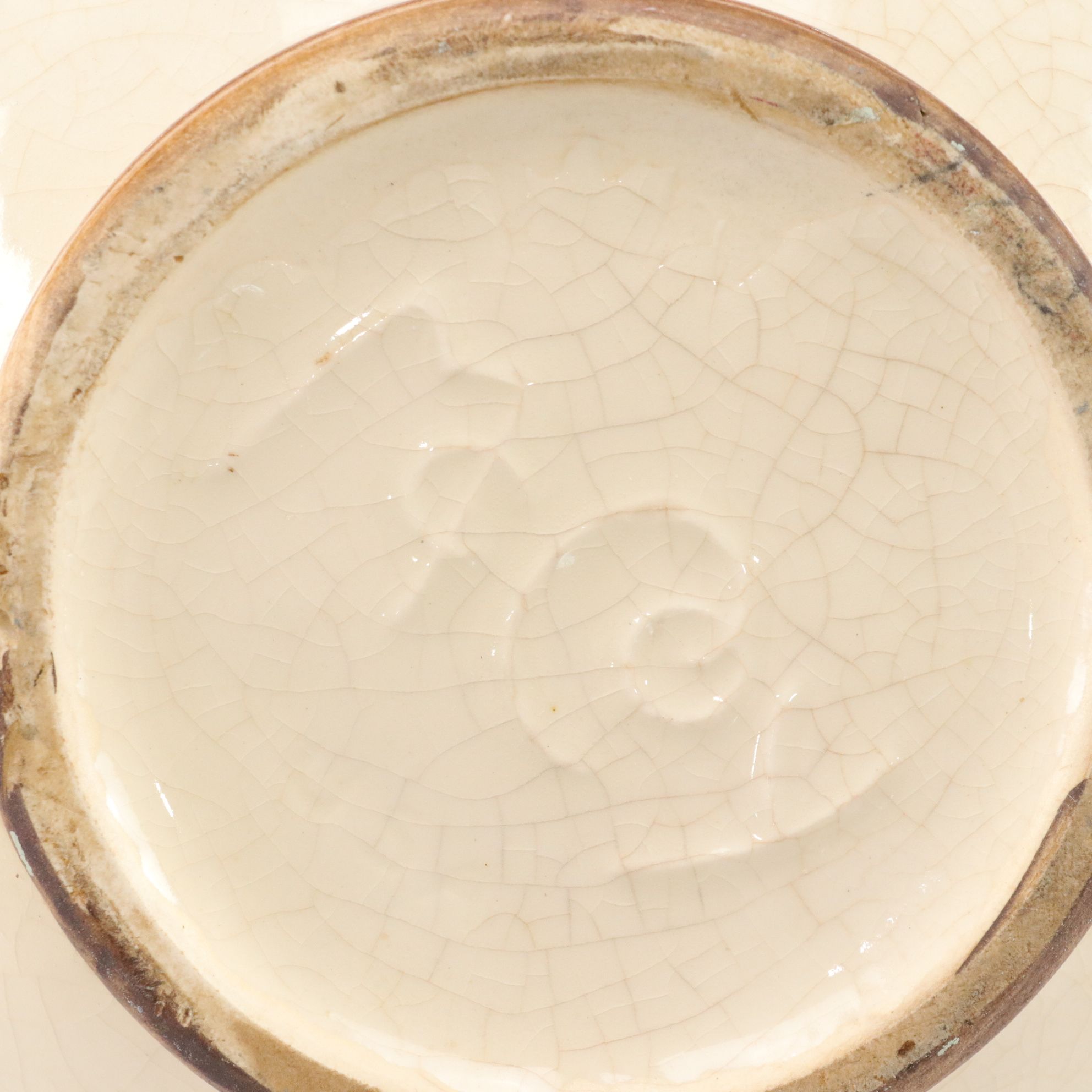 McCoy Pottery "Ivy" Teapot, Creamer and Sugar Bowl, Mid-20th Century