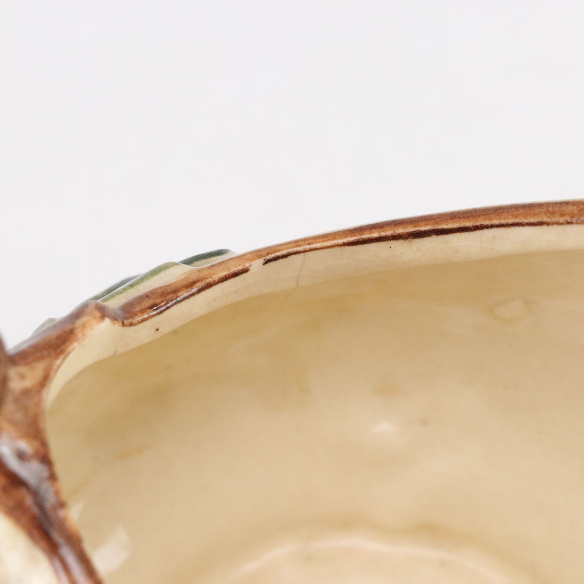 McCoy Pottery "Ivy" Teapot, Creamer and Sugar Bowl, Mid-20th Century