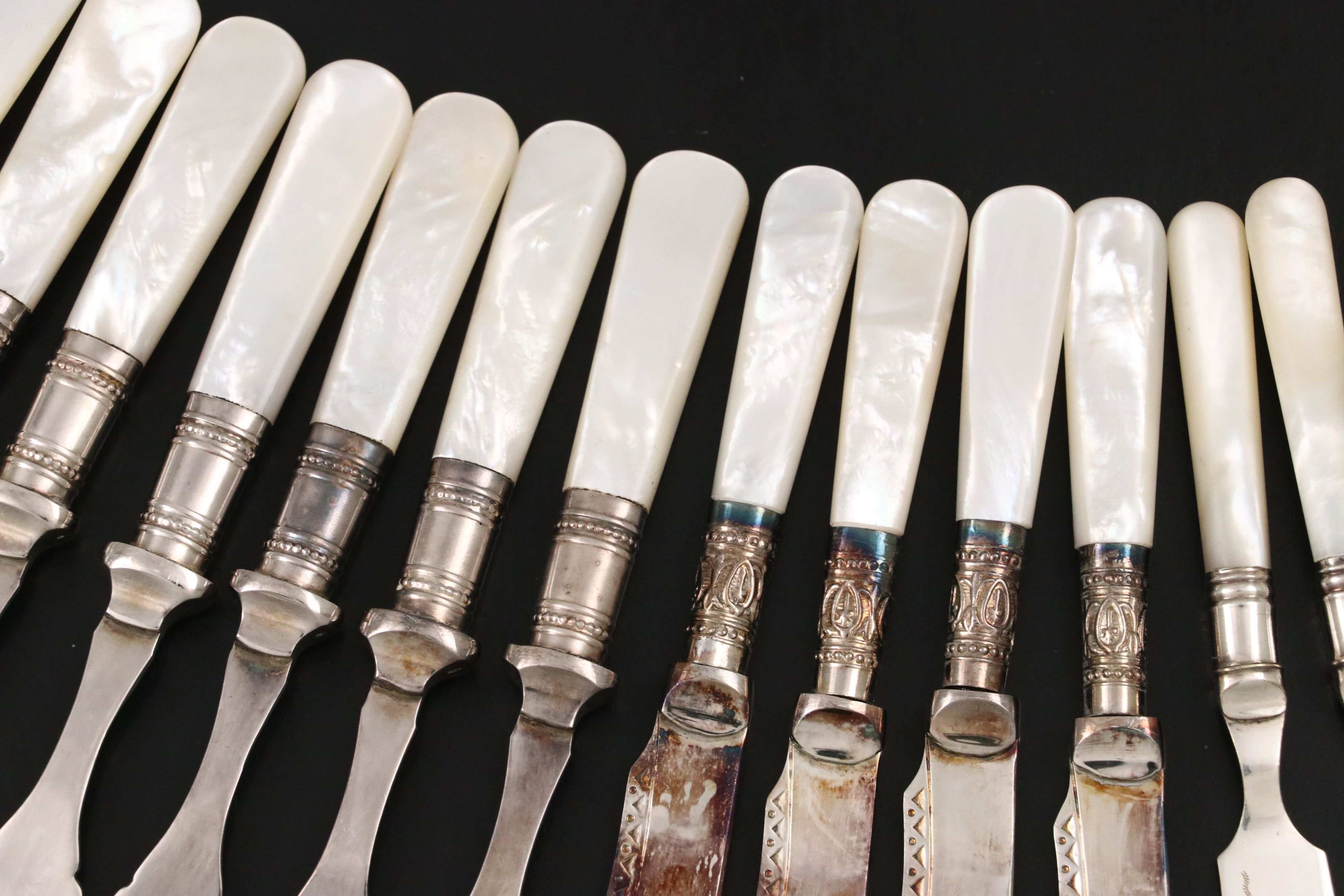 Towle and More Mother-of-Pearl Butter Spreaders, Knives, and Cocktail Forks