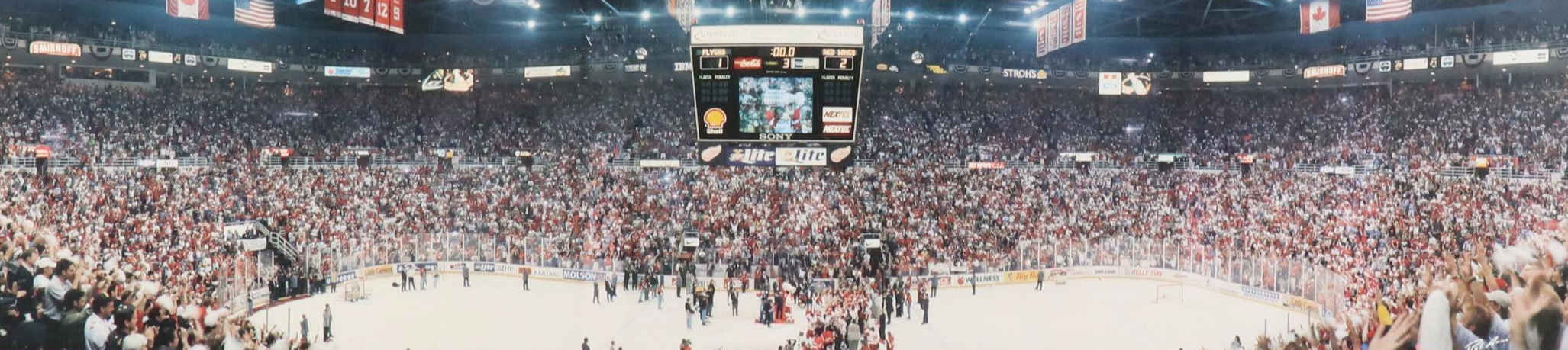 Detroit Red Wings 1997 Stanley Cup Champions Poster and Group Photo