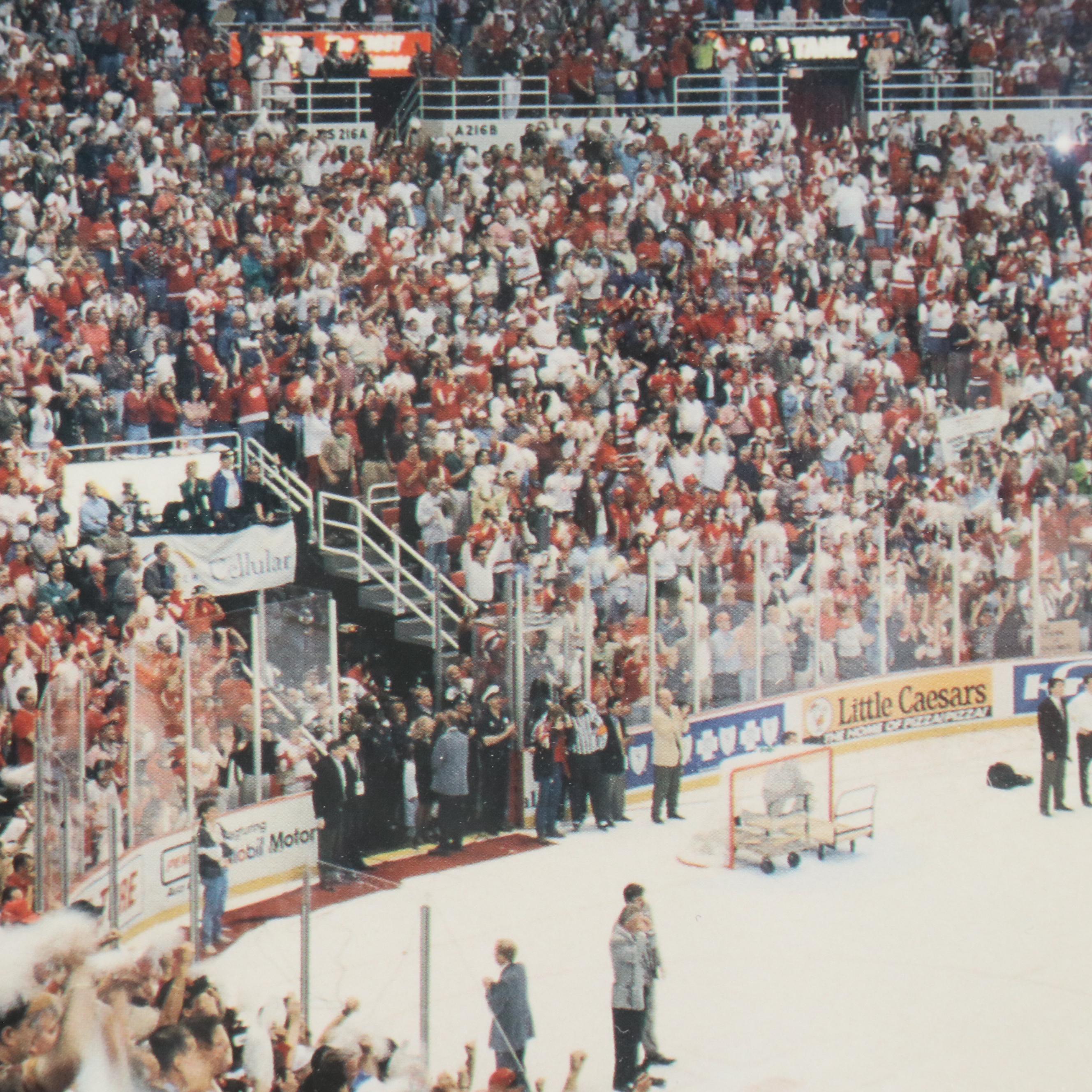 Detroit Red Wings 1997 Stanley Cup Champions Poster and Group Photo
