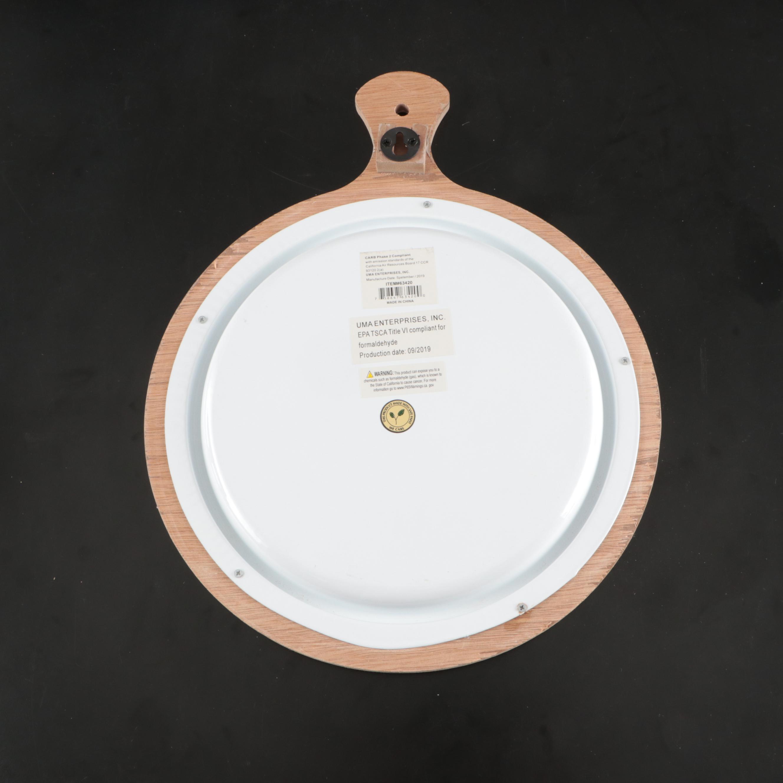 Rae Dunn Ceramic Cake Stand with Farmhouse Wall and Kitchen Décor