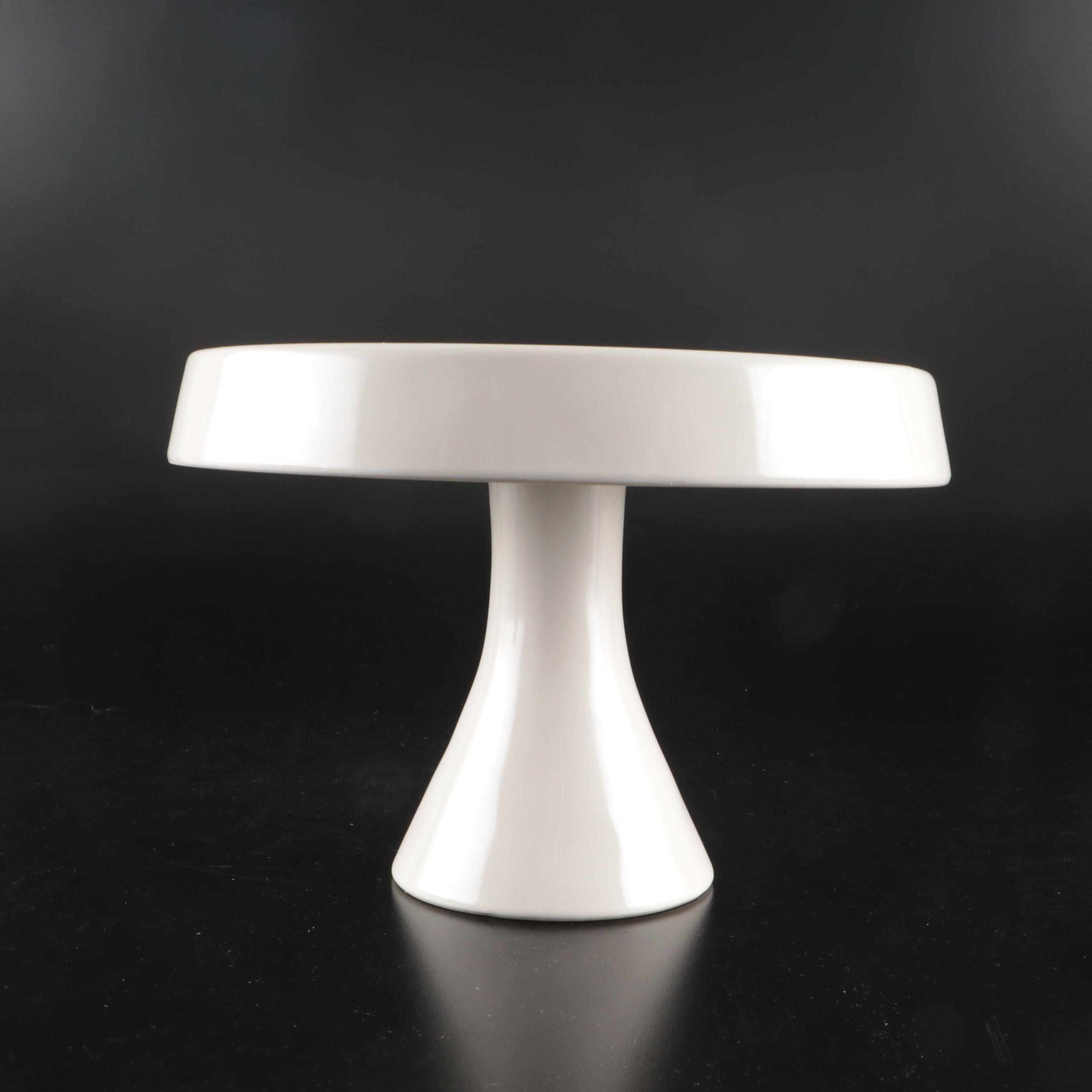 Rae Dunn Ceramic Cake Stand with Farmhouse Wall and Kitchen Décor