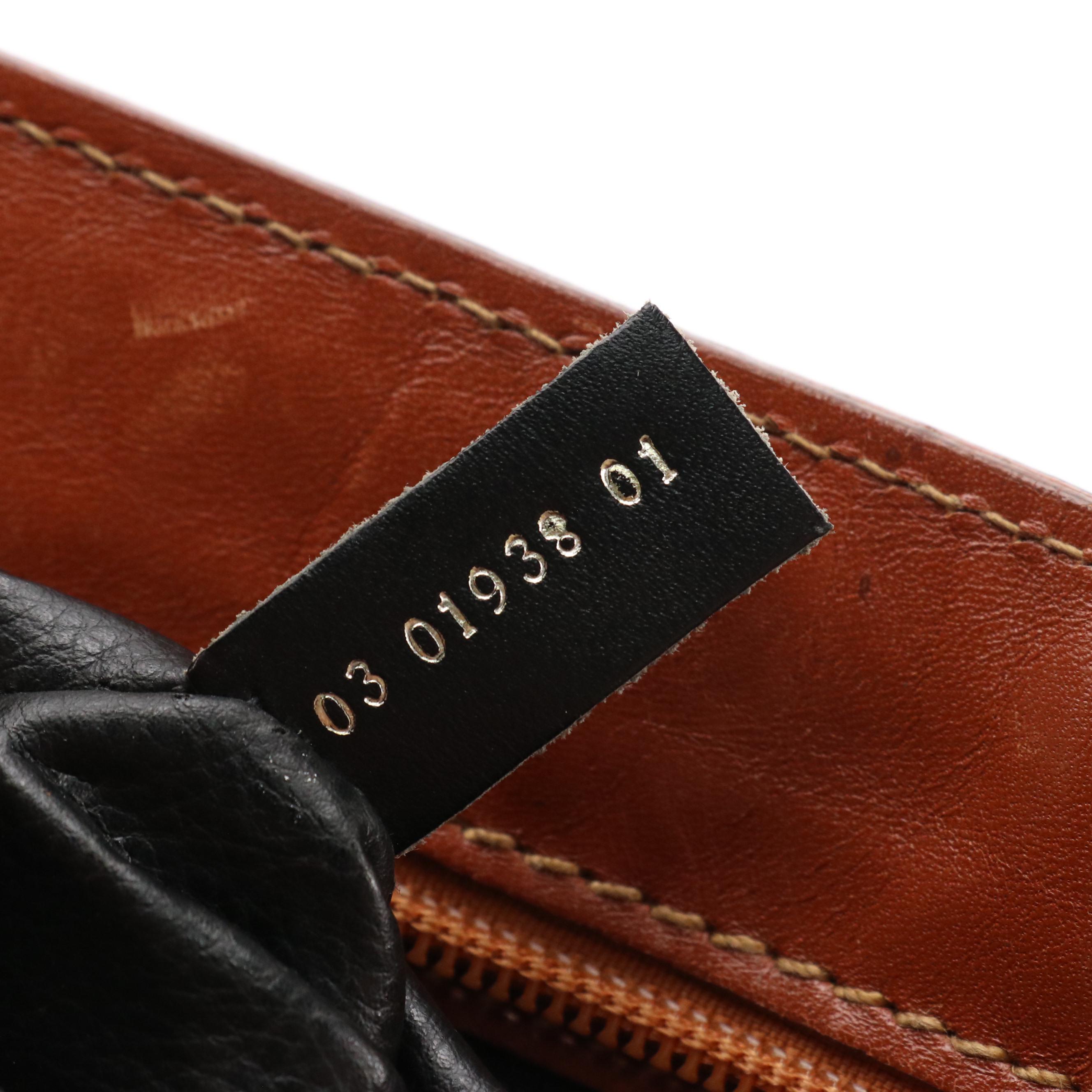 Fendi Crossbody Bag in Pequin Striped Canvas and Brown Leather Trim