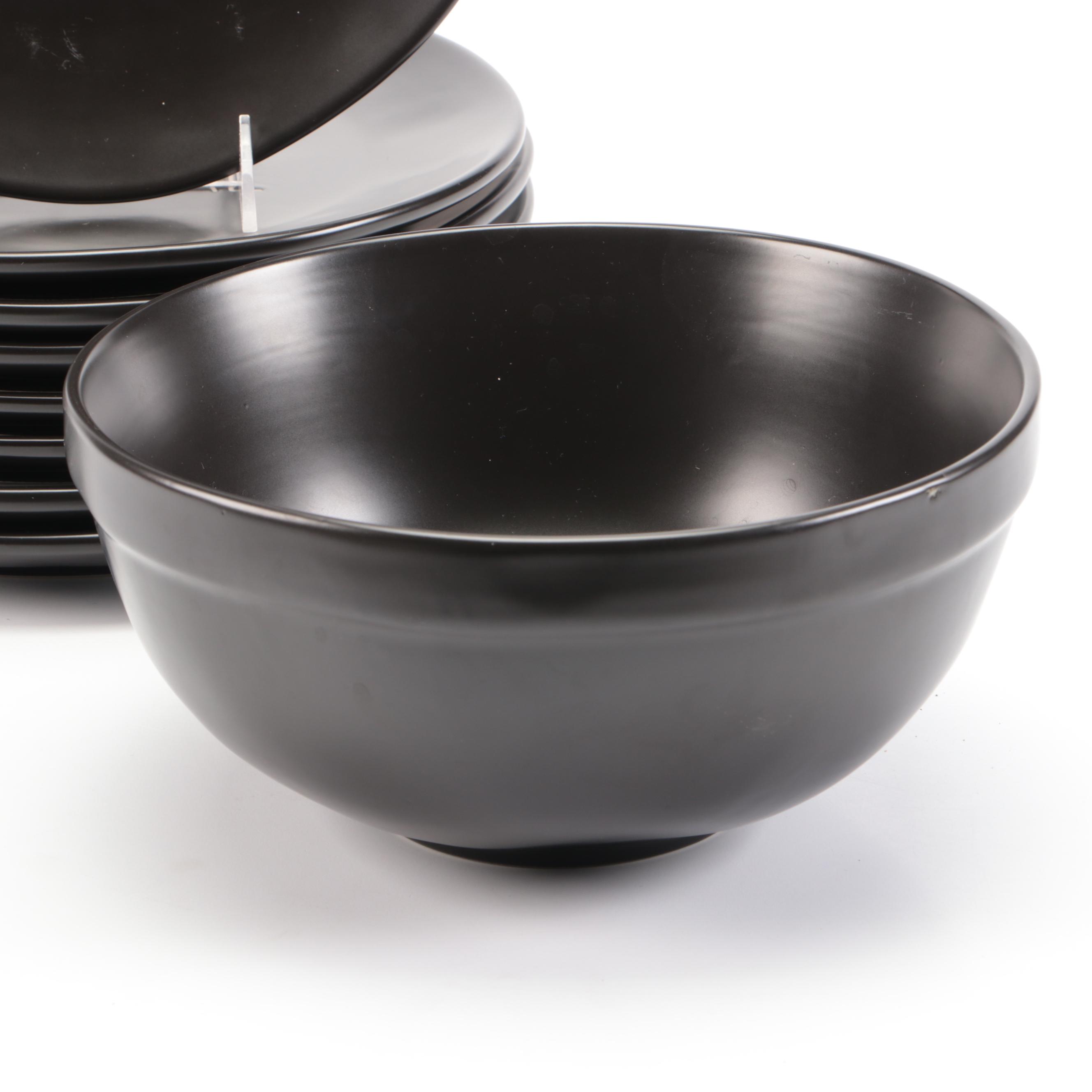 Rae Dunn Plates with Serving Bowl