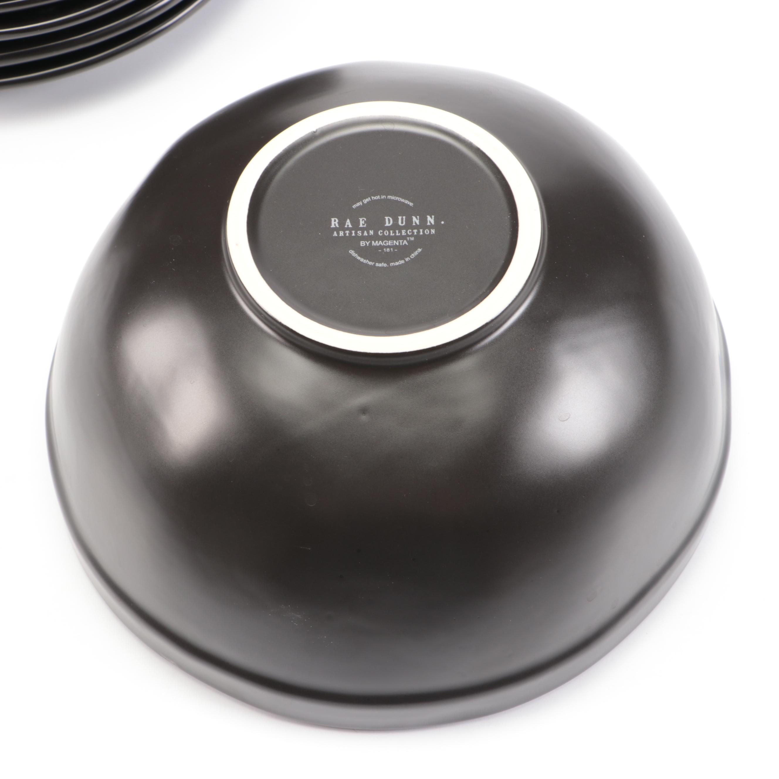 Rae Dunn Plates with Serving Bowl