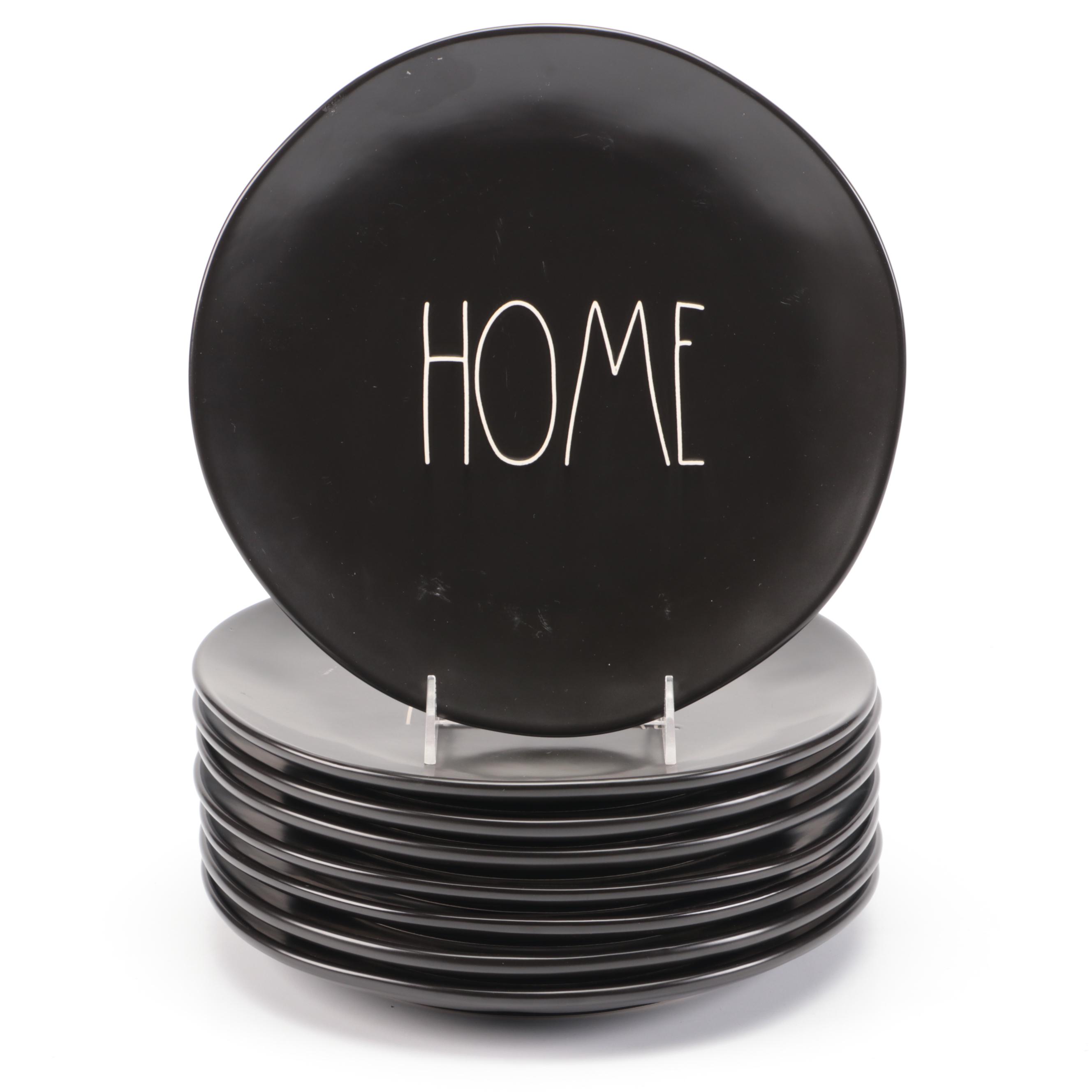 Rae Dunn Plates with Serving Bowl