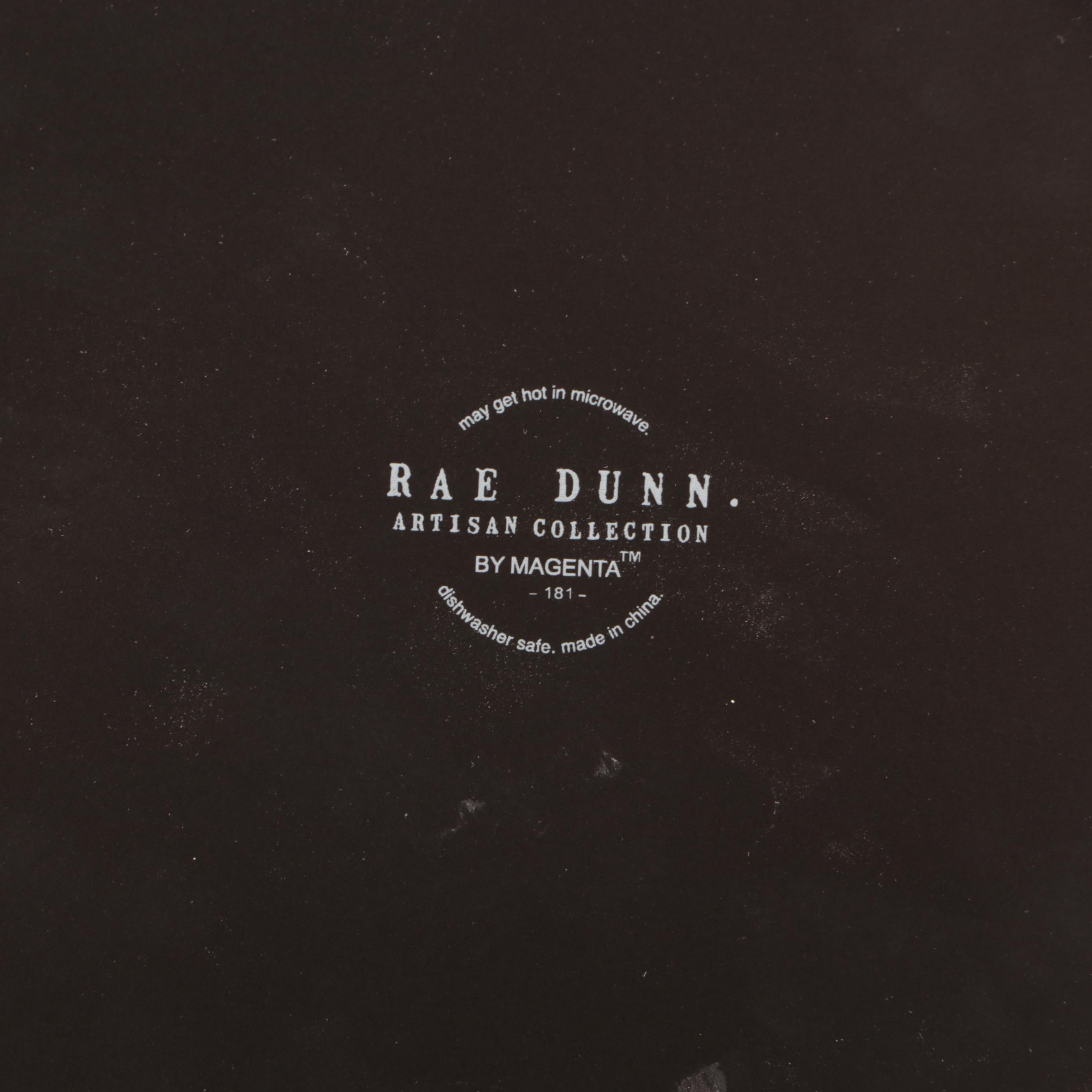 Rae Dunn Plates with Serving Bowl