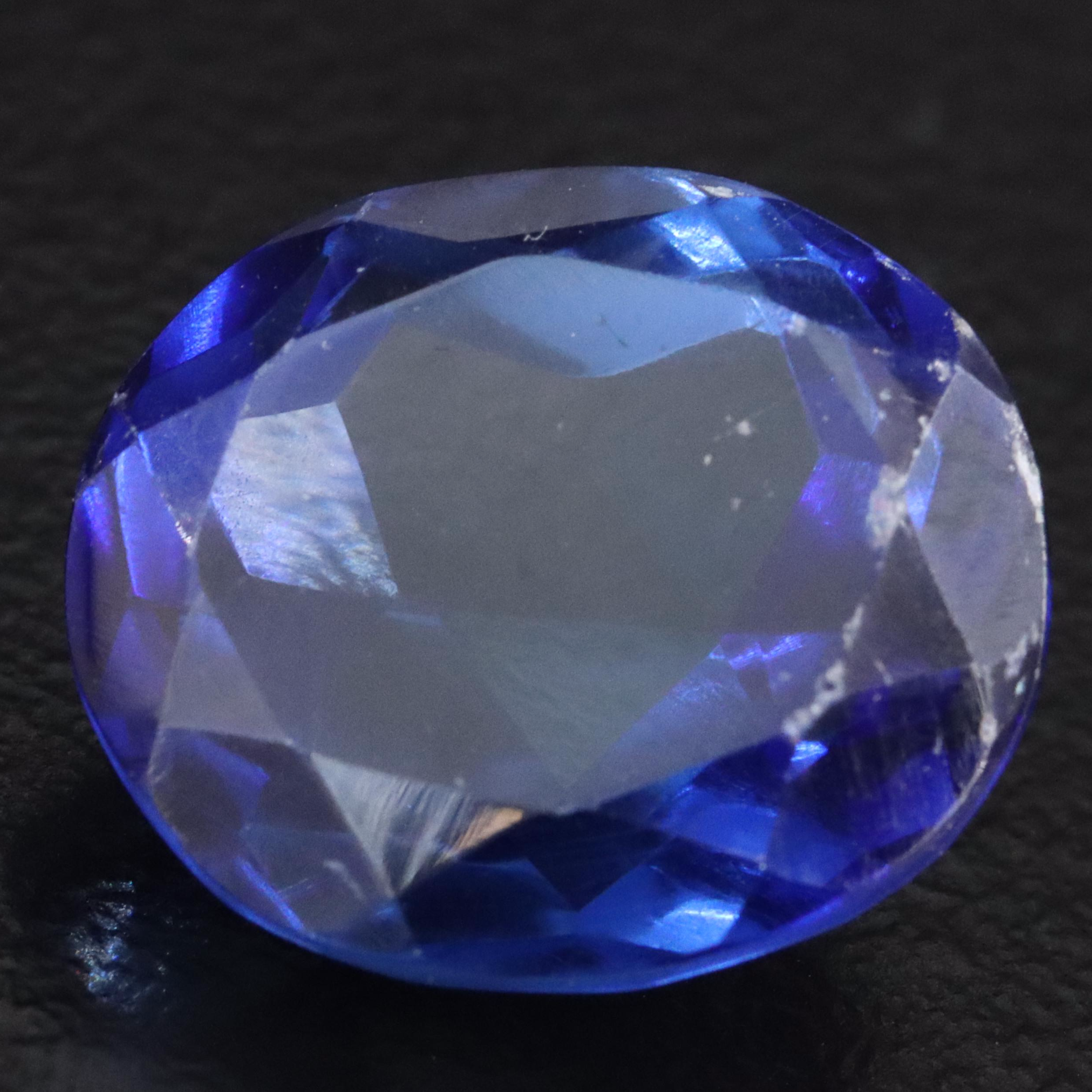 Loose 12.99 CT Lab Grown Sapphire