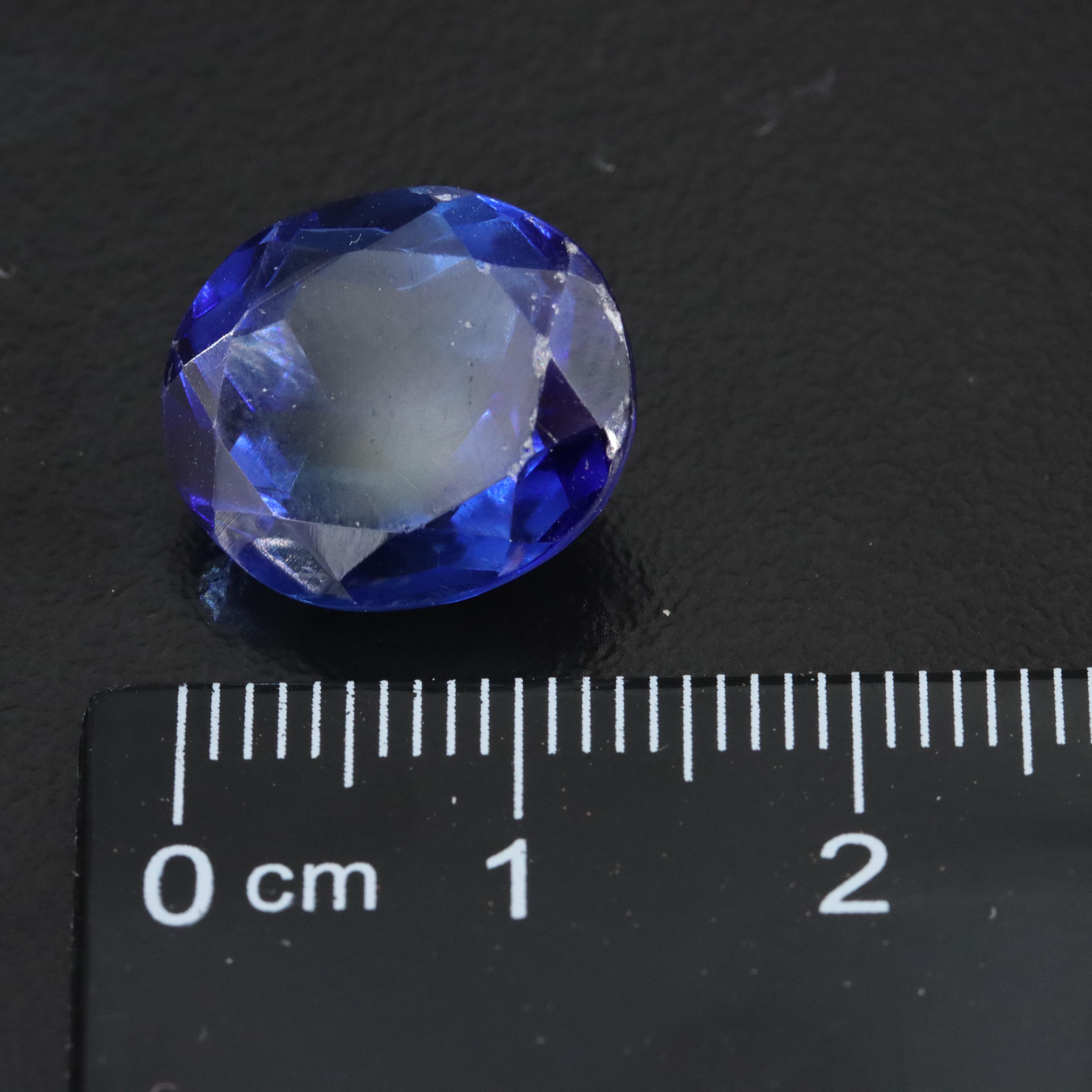 Loose 12.99 CT Lab Grown Sapphire