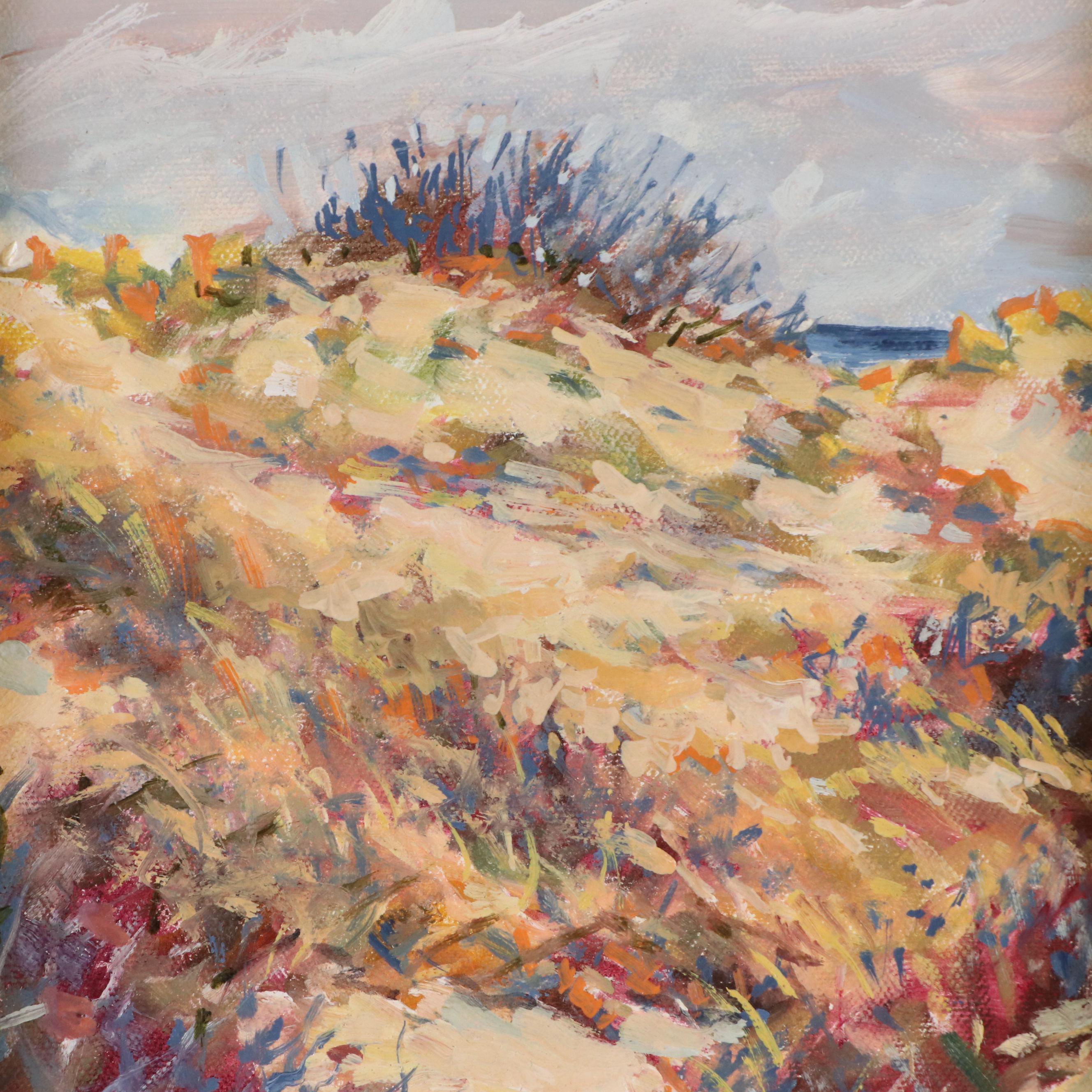 Coastal Landscape Oil Painting "Sandy Pathway"