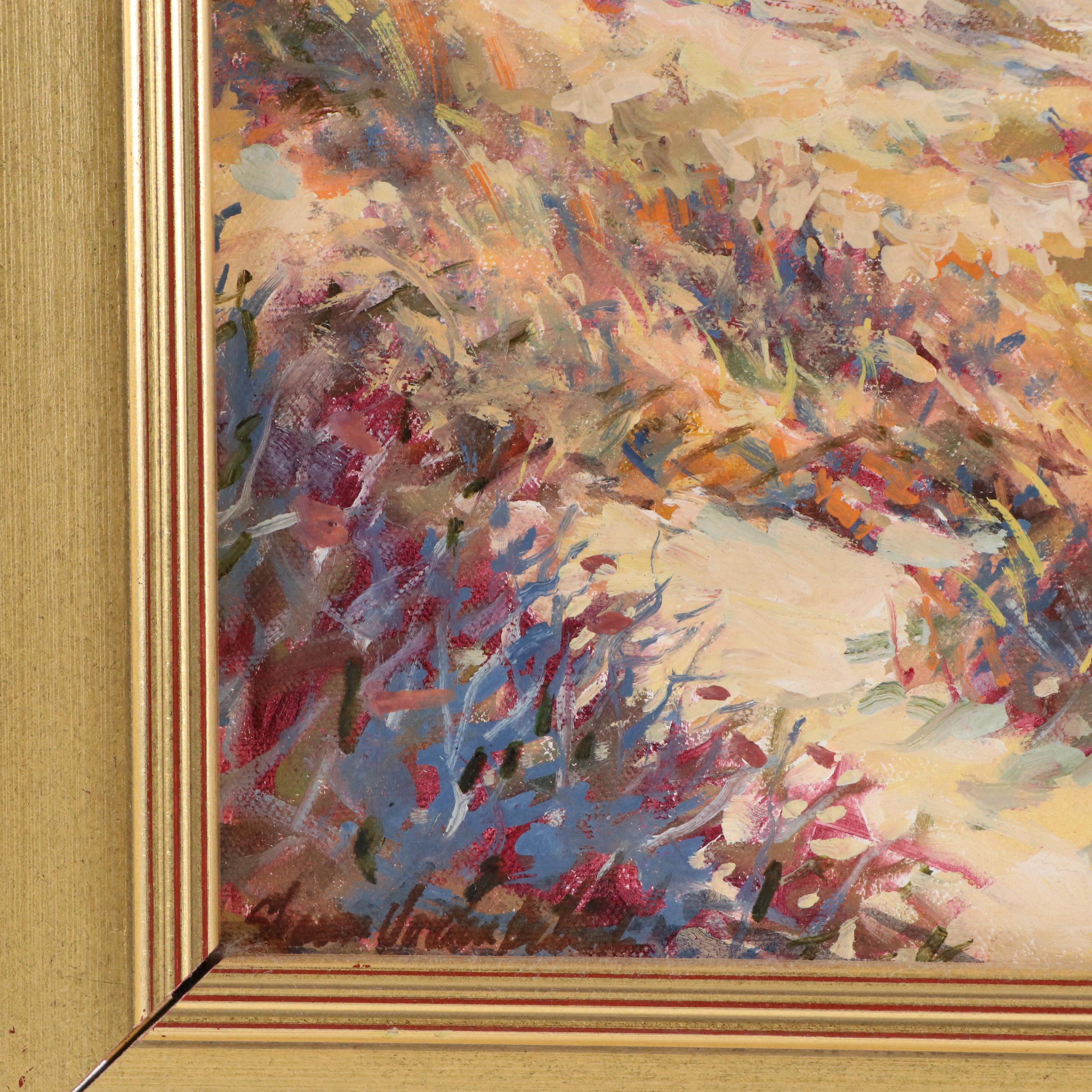 Coastal Landscape Oil Painting "Sandy Pathway"