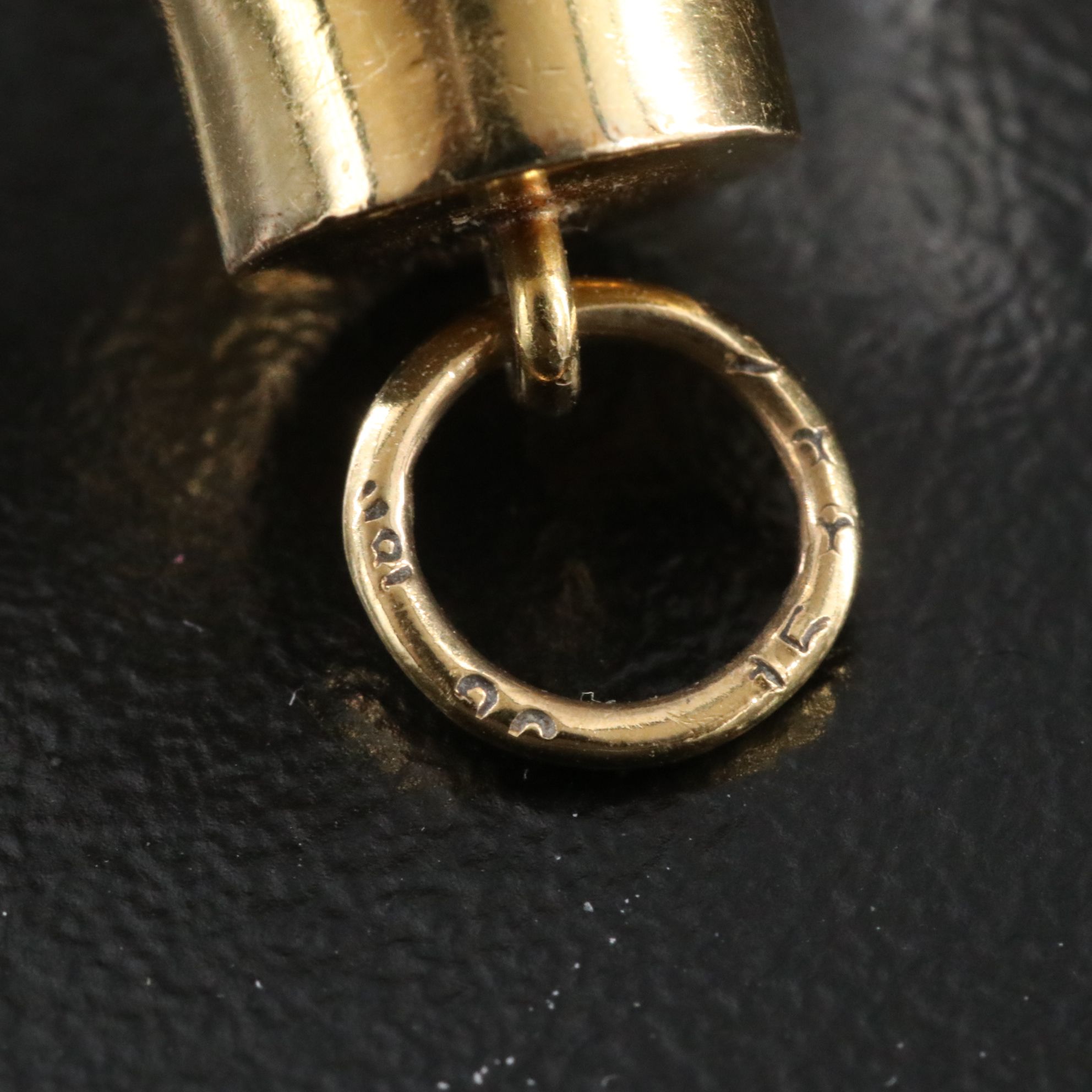 Carved Rock Crystal and Garnet Pendant with 18K Accents