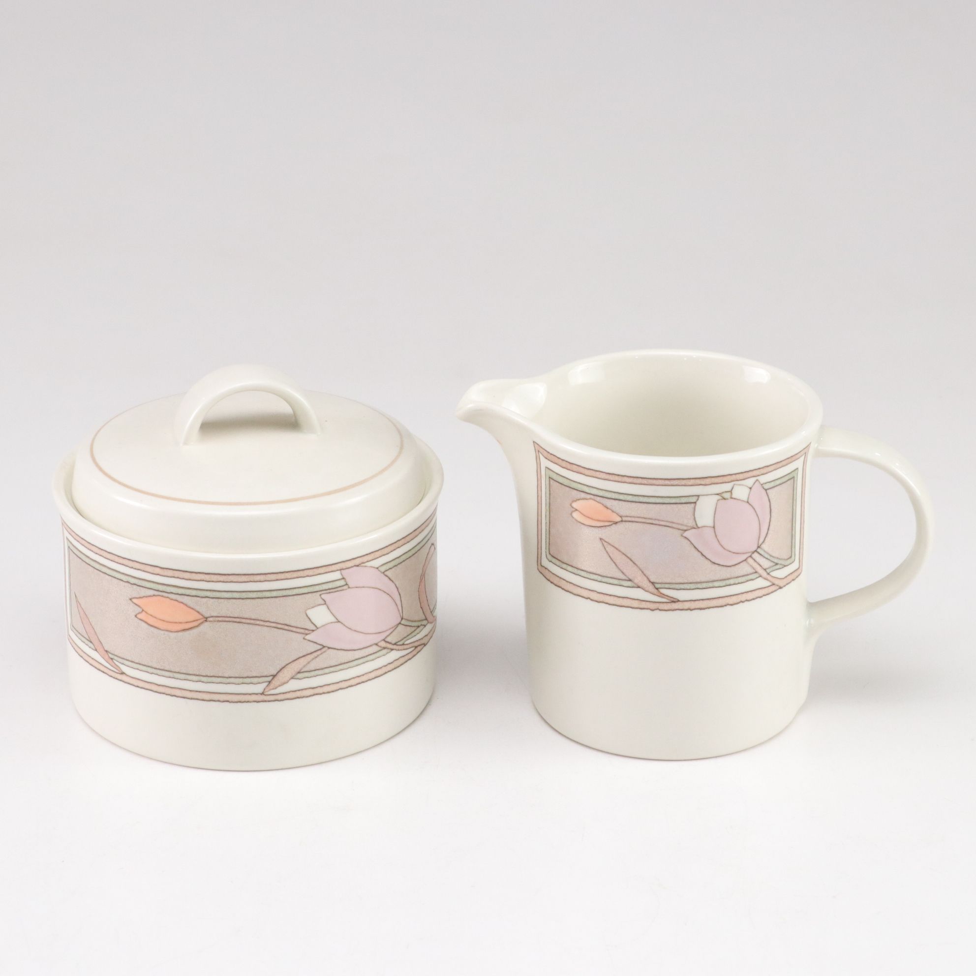 Mikasa "Meadow Sun" Dinnerware Set with Serving Dishes, 1980-90s