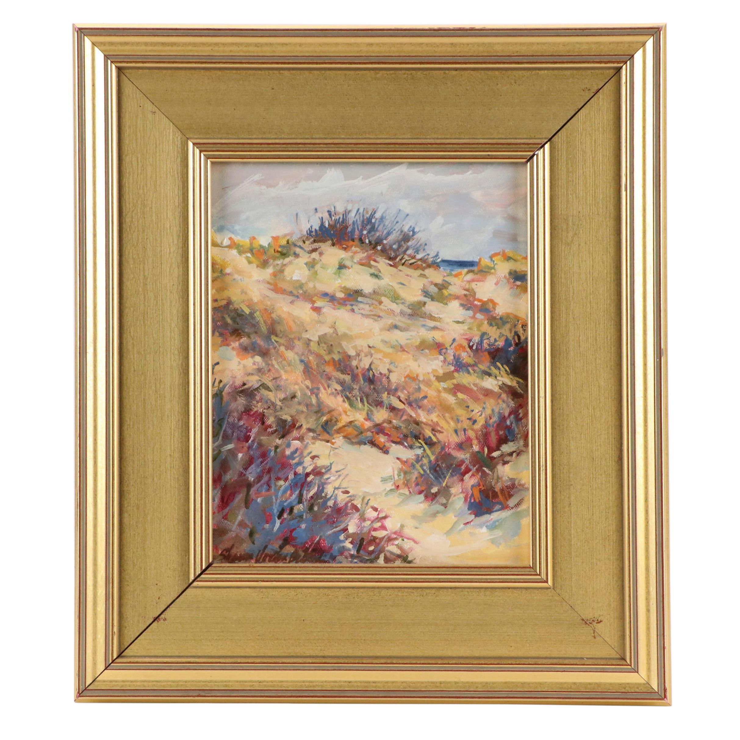 Coastal Landscape Oil Painting "Sandy Pathway"