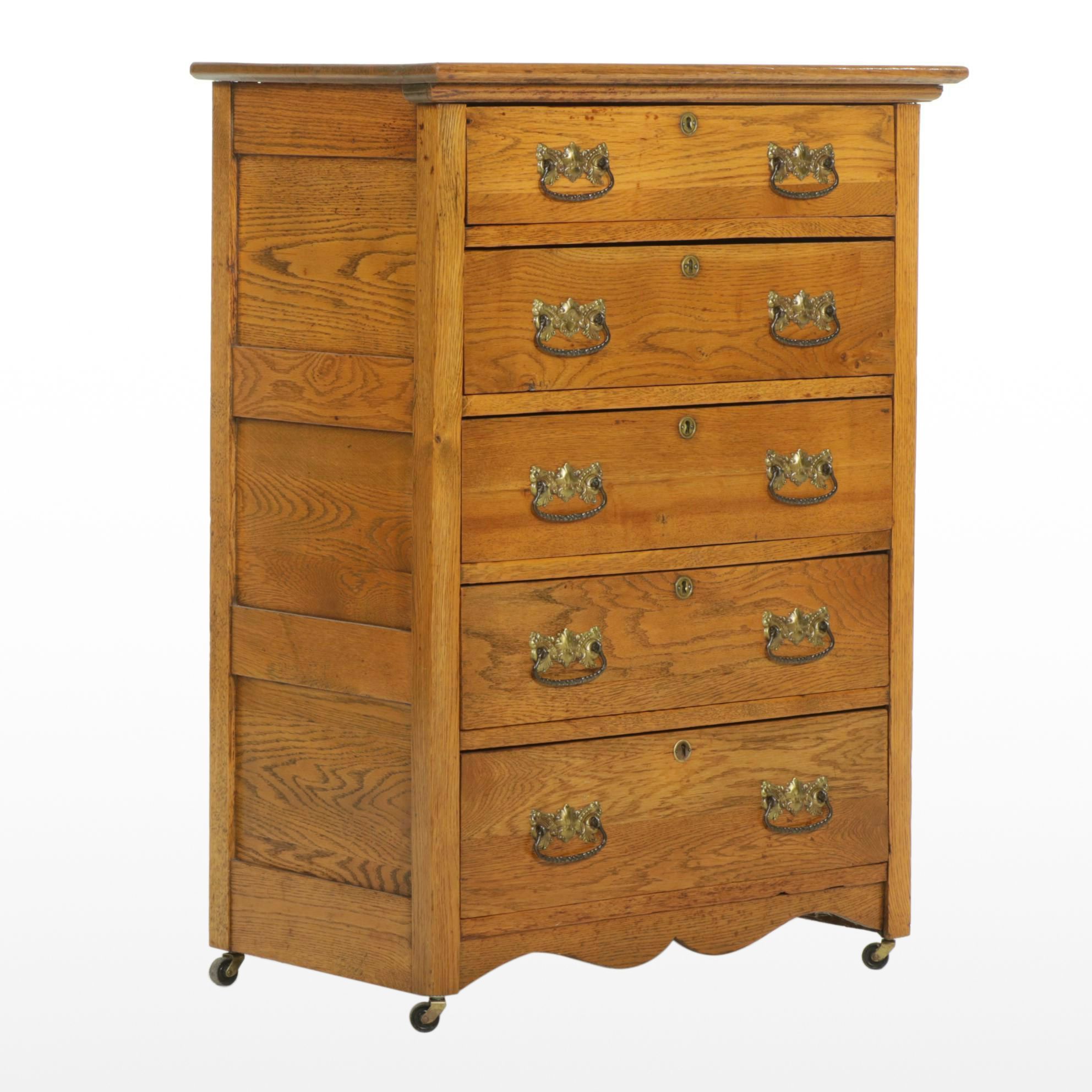 Oak Chest of Drawers, Early 20th Century