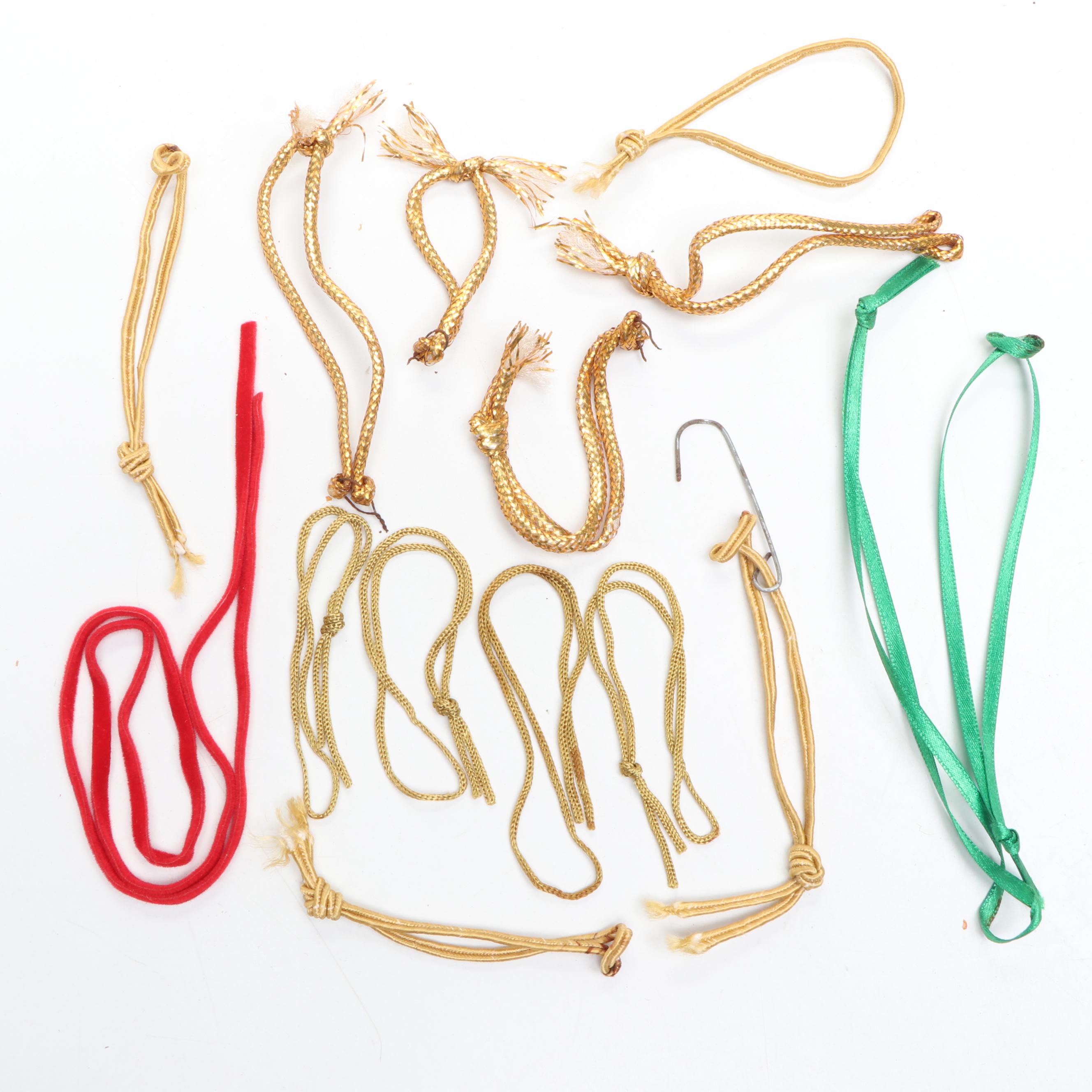 Handmade Salt Dough Christmas Ornaments, Late 20th Century