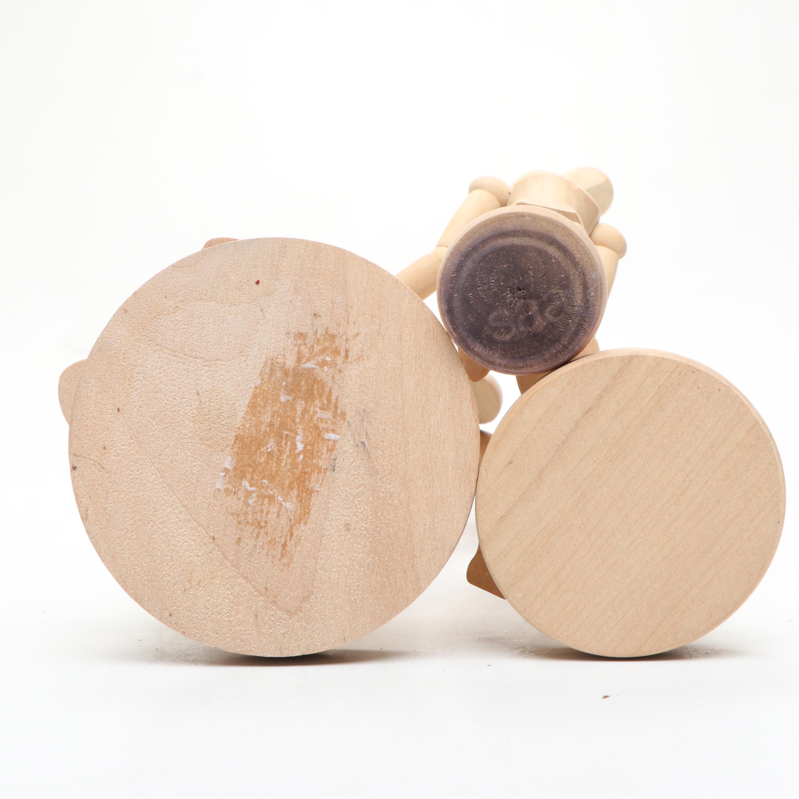 Posable Wood Mannequins and Hand for Life Drawing