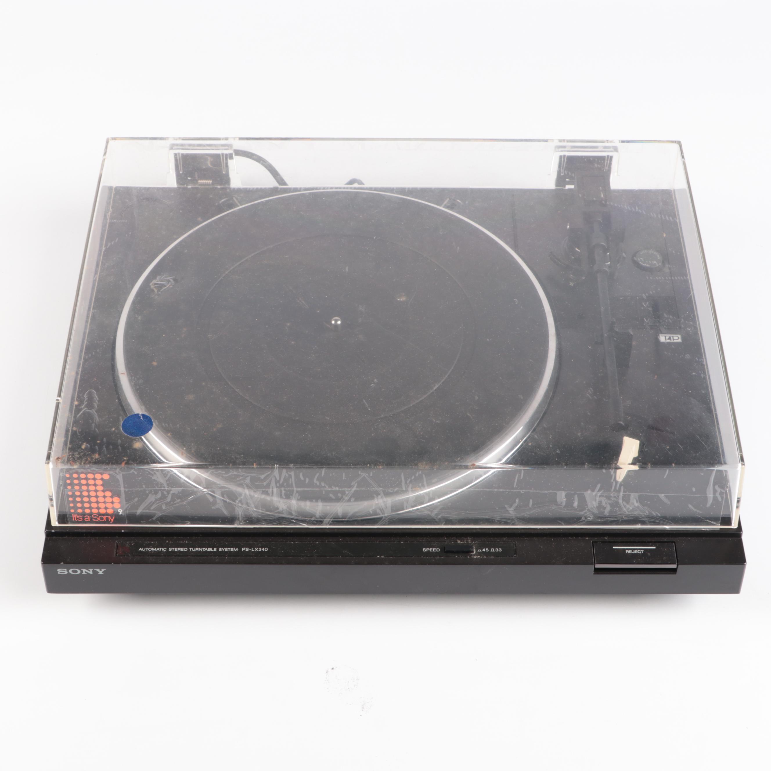 Sony Automatic Stereo Turntable System PS-LX240